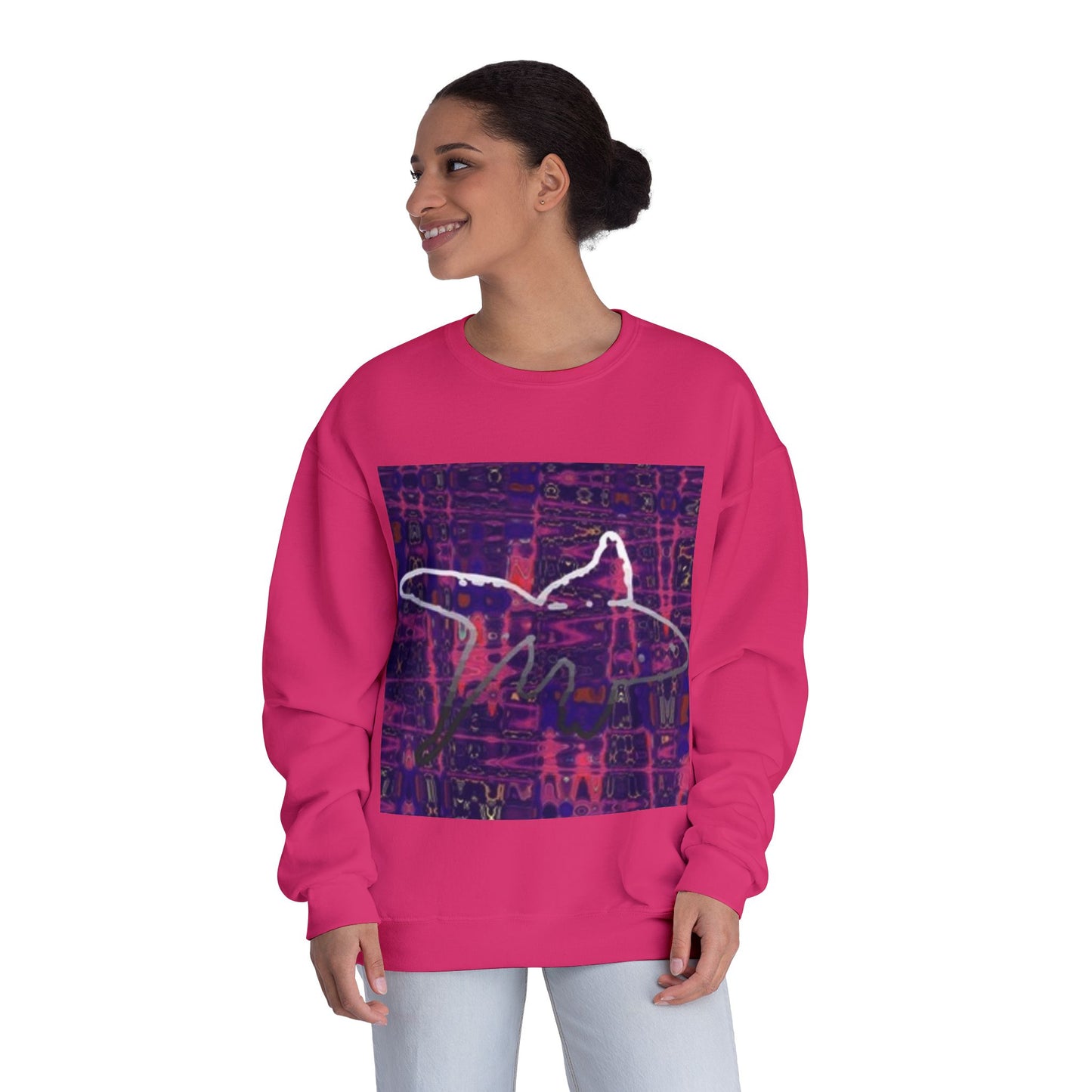 Artistic Crewneck Sweatshirt - Unisex Abstract Design for Cozy Comfort