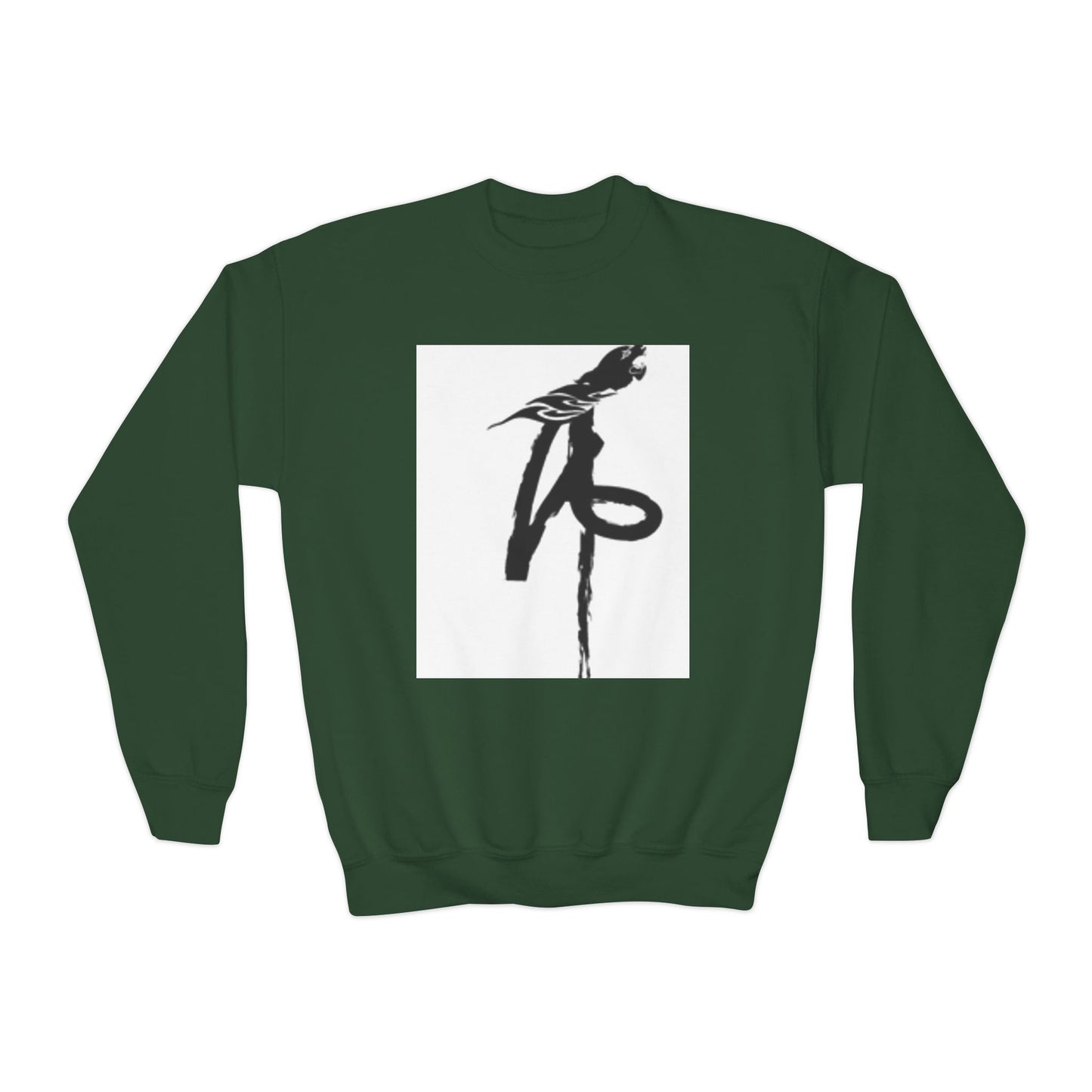Youth Crewneck Sweatshirt with Parrot Design - Comfortable & Stylish for All Occasions