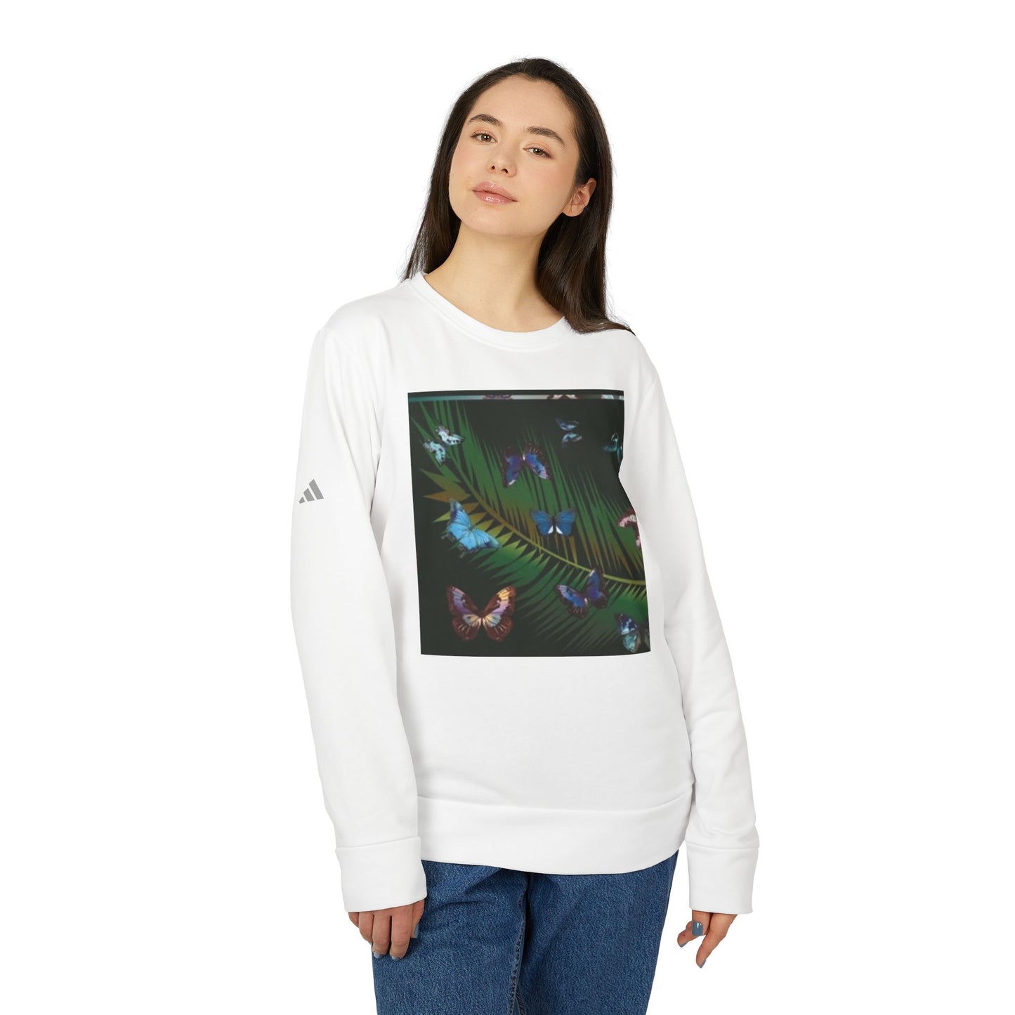 adidas Unisex Fleece Crewneck Sweatshirt