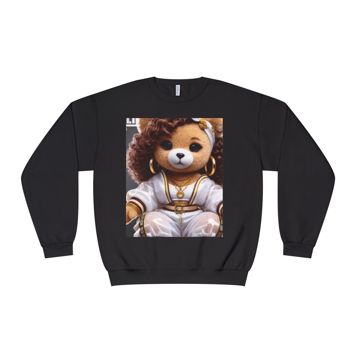 Stylish Bear Graphic Crewneck Sweatshirt - Cozy Fashion for Animal Lovers