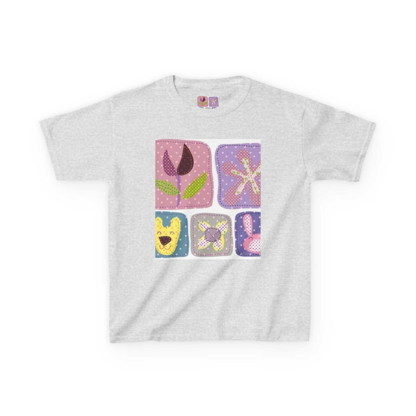 Colorful Kids’ Heavy Cotton™ Tee with Playful Patterns