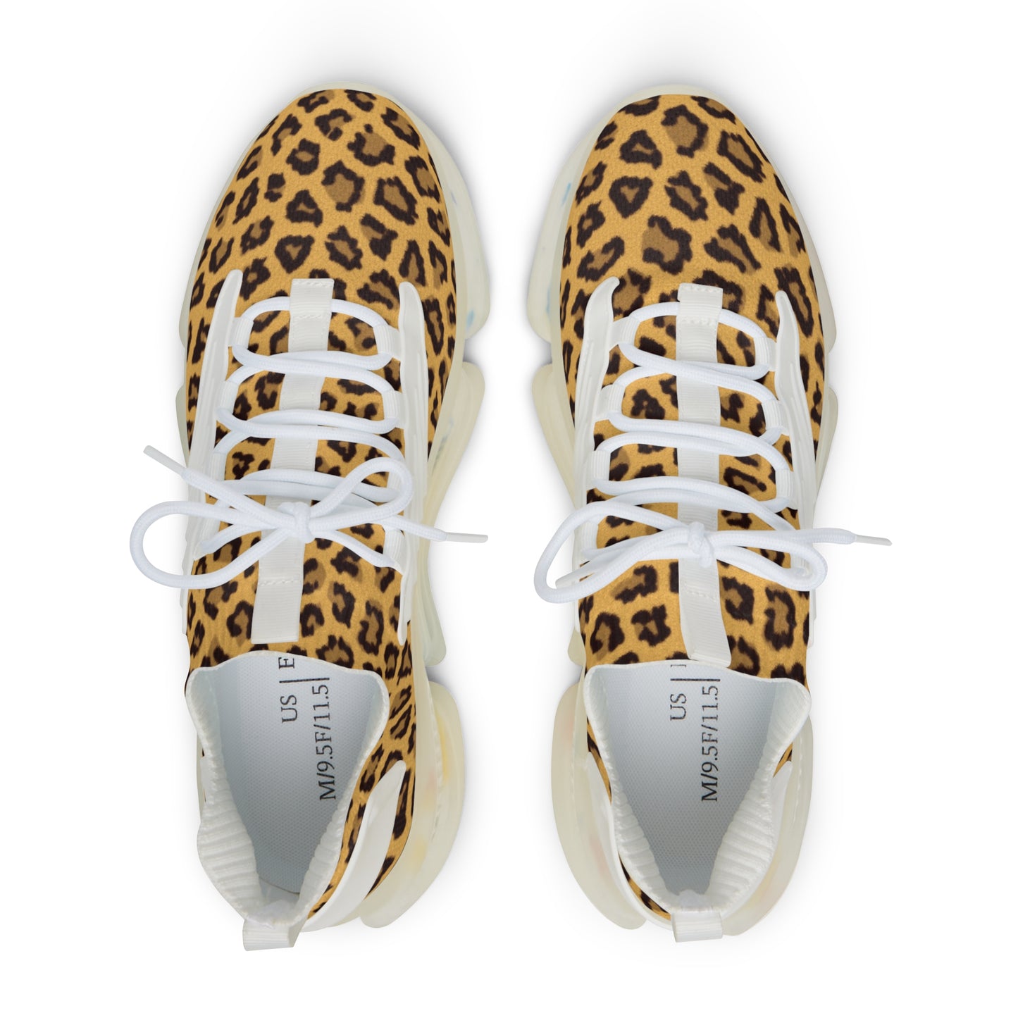Men's Leopard Print Mesh Sneakers - Stylish Comfort for Everyday Wear