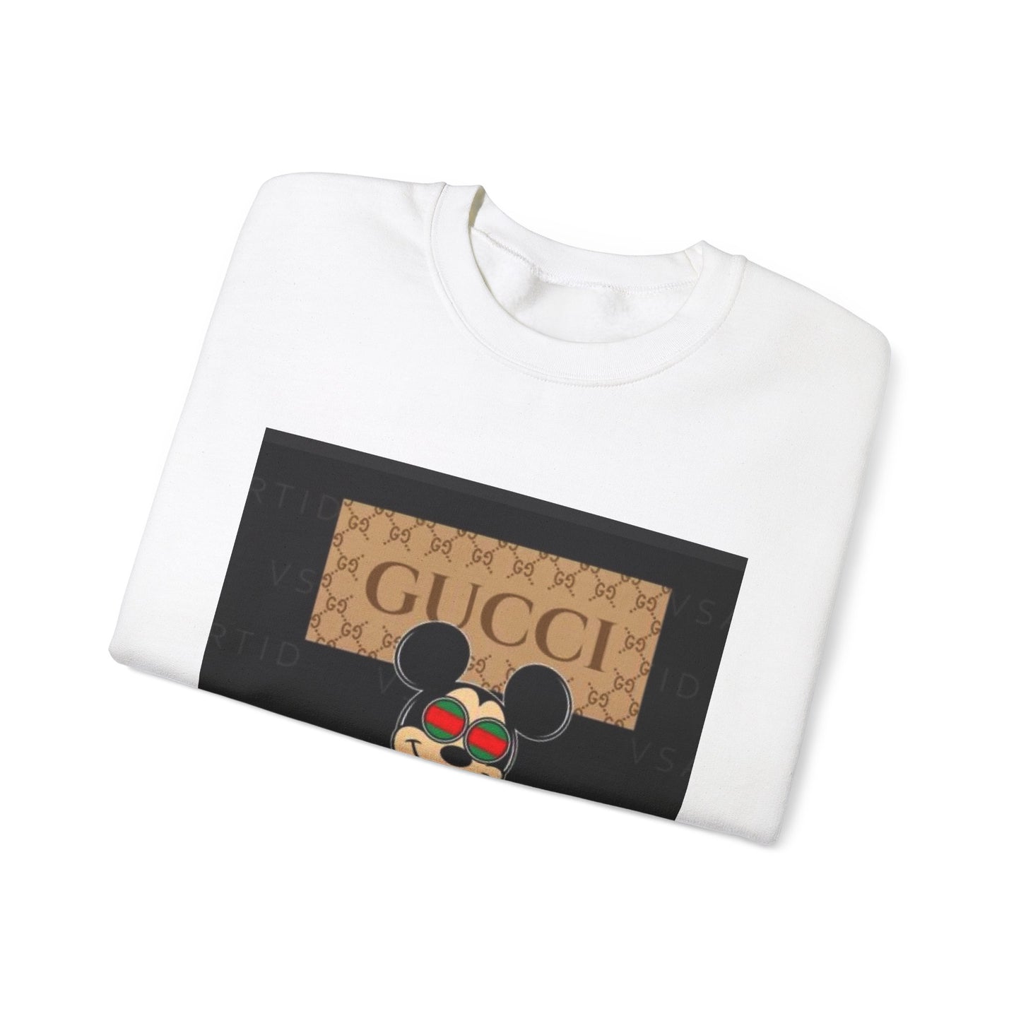 Gucci-Inspired Mickey Mouse Unisex Heavy Blend™ Crewneck Sweatshirt