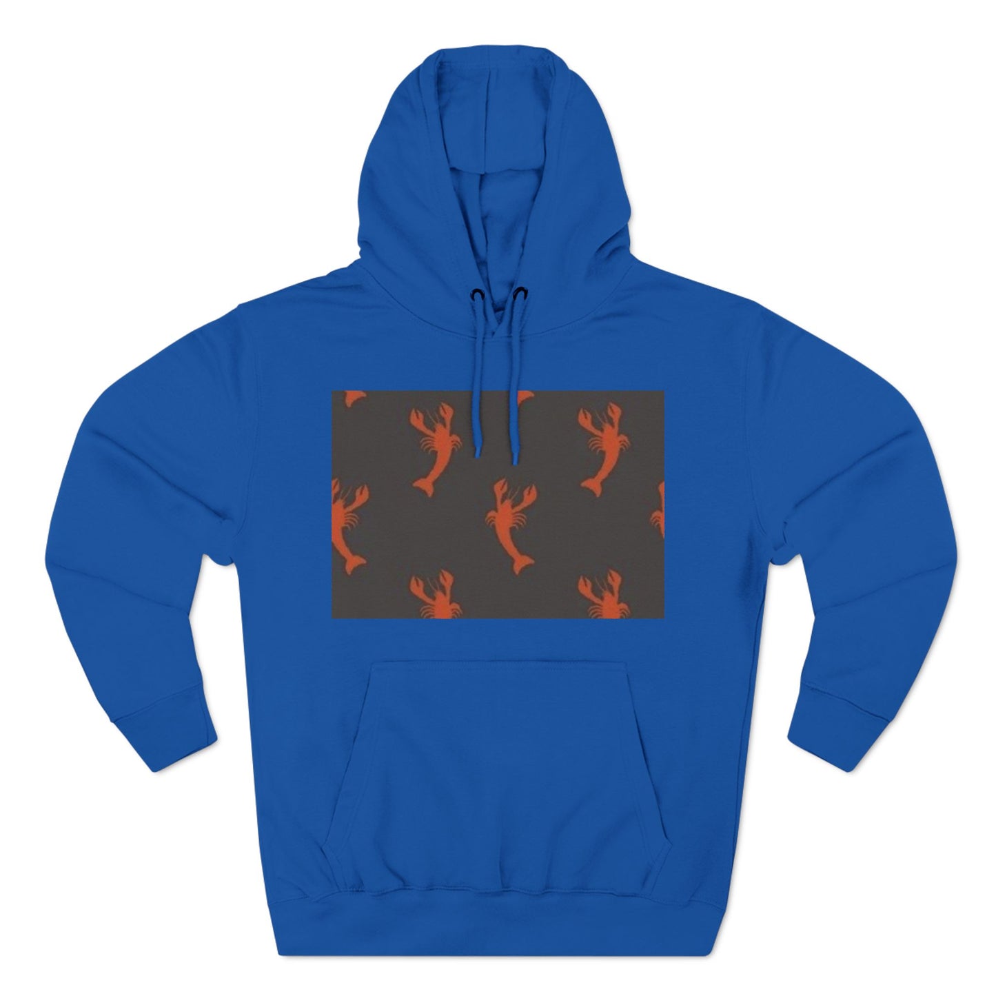 Lobster Print Fleece Hoodie - Perfect for Seafood Lovers