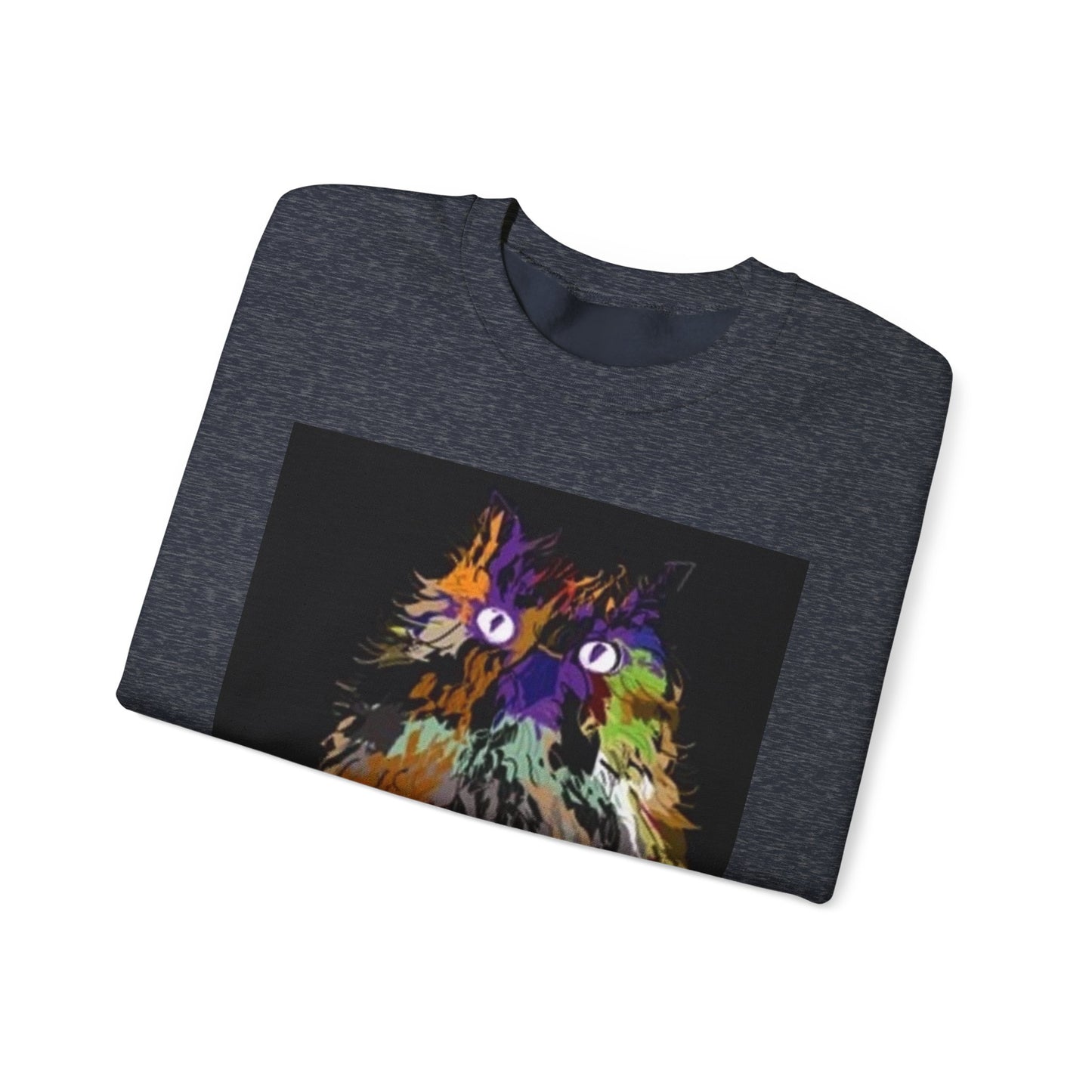 Colorful Owl Crewneck Sweatshirt - Unisex Heavy Blend™ - Cozy Art Wear for Animal Lovers