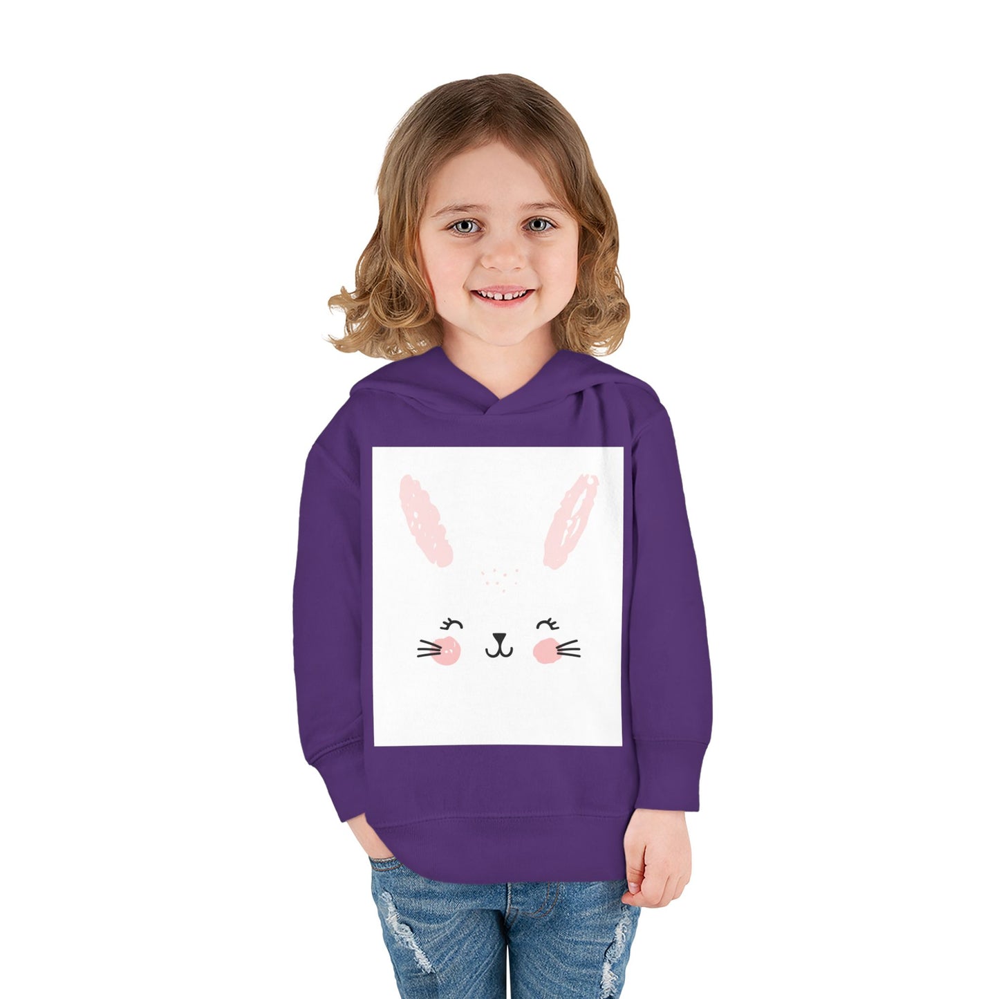 Cute Bunny Hoodie for Toddlers - Cozy Fleece Pullover