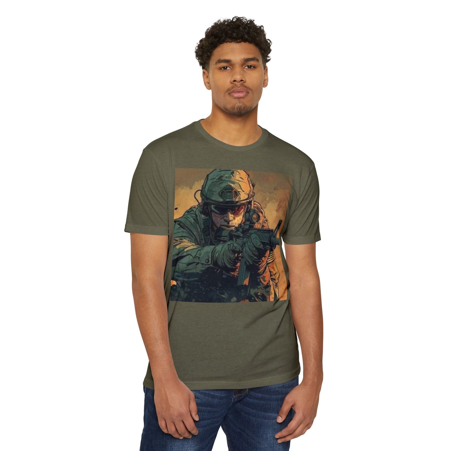 Edgy Skull Graphic T-Shirt - Unisex CVC Jersey