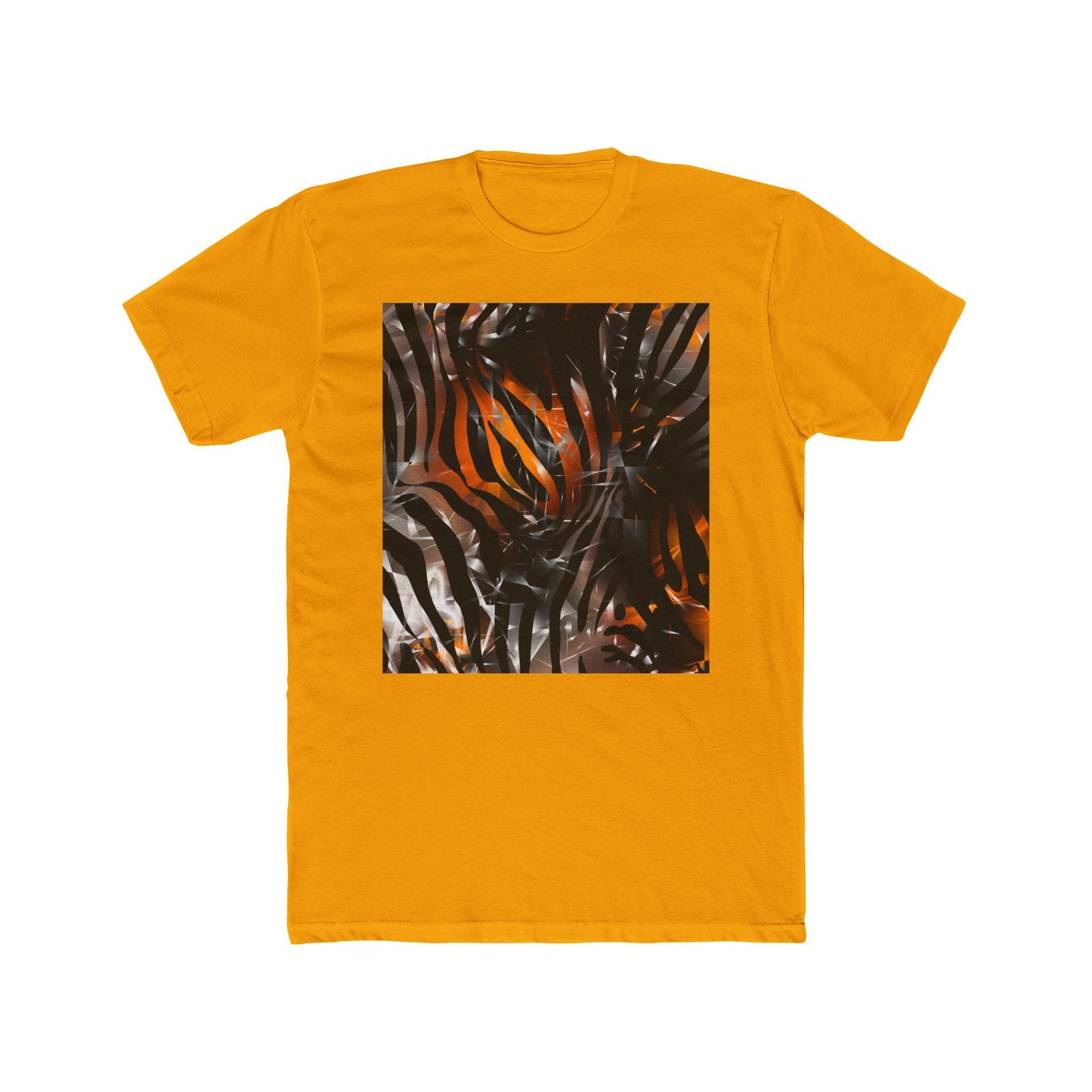 Abstract Jungle Unisex Cotton Crew Tee - Trendy Graphic Shirt for Nature Lovers
