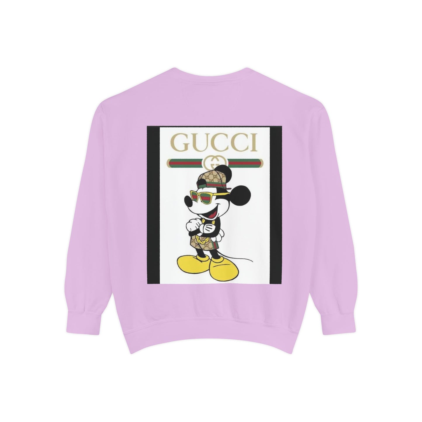 Mickey Mouse Gucci Streetwear Sweatshirt - Unisex Garment-Dyed