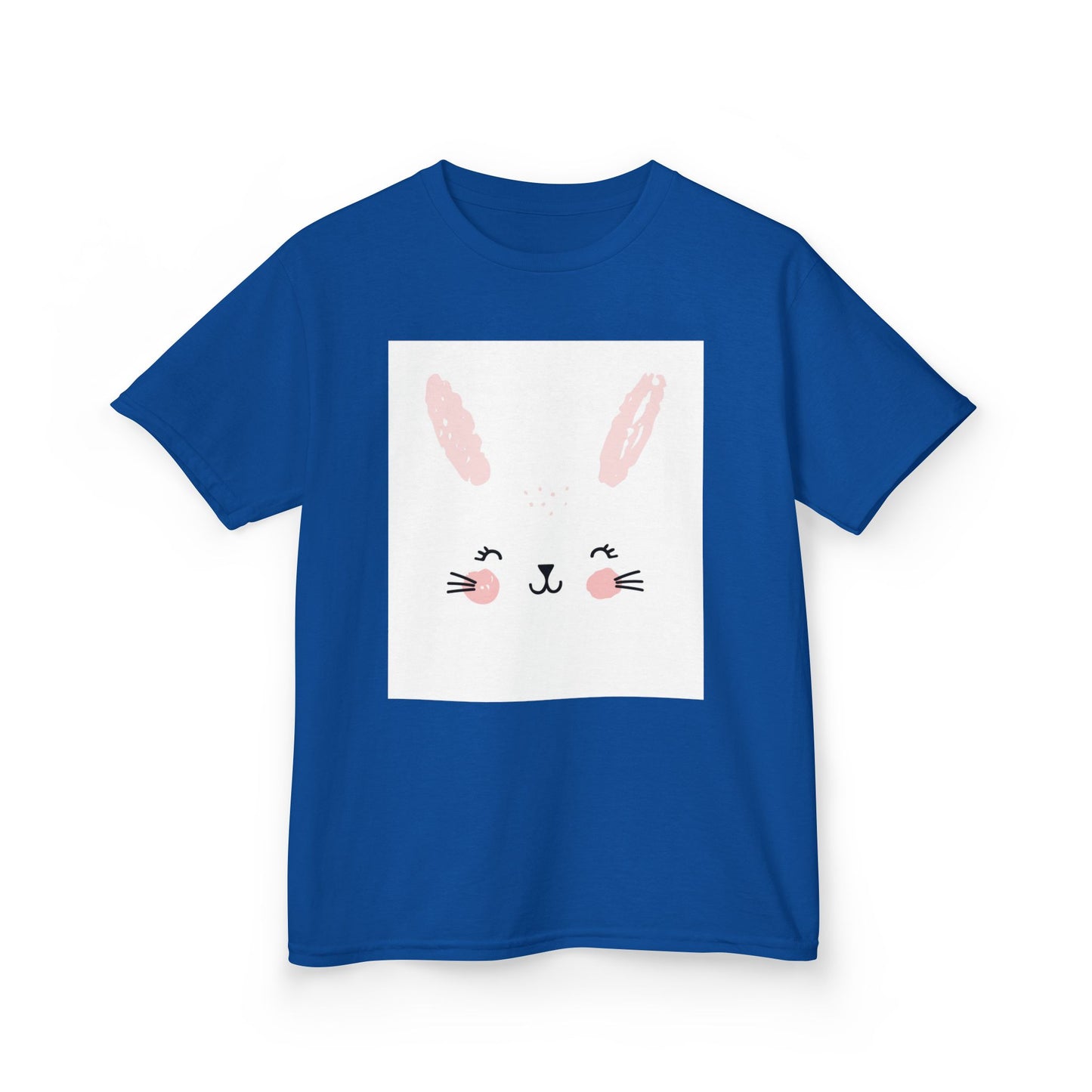 Adorable Bunny Kids Heavy Cotton Tee - Perfect for Easter & Everyday Fun