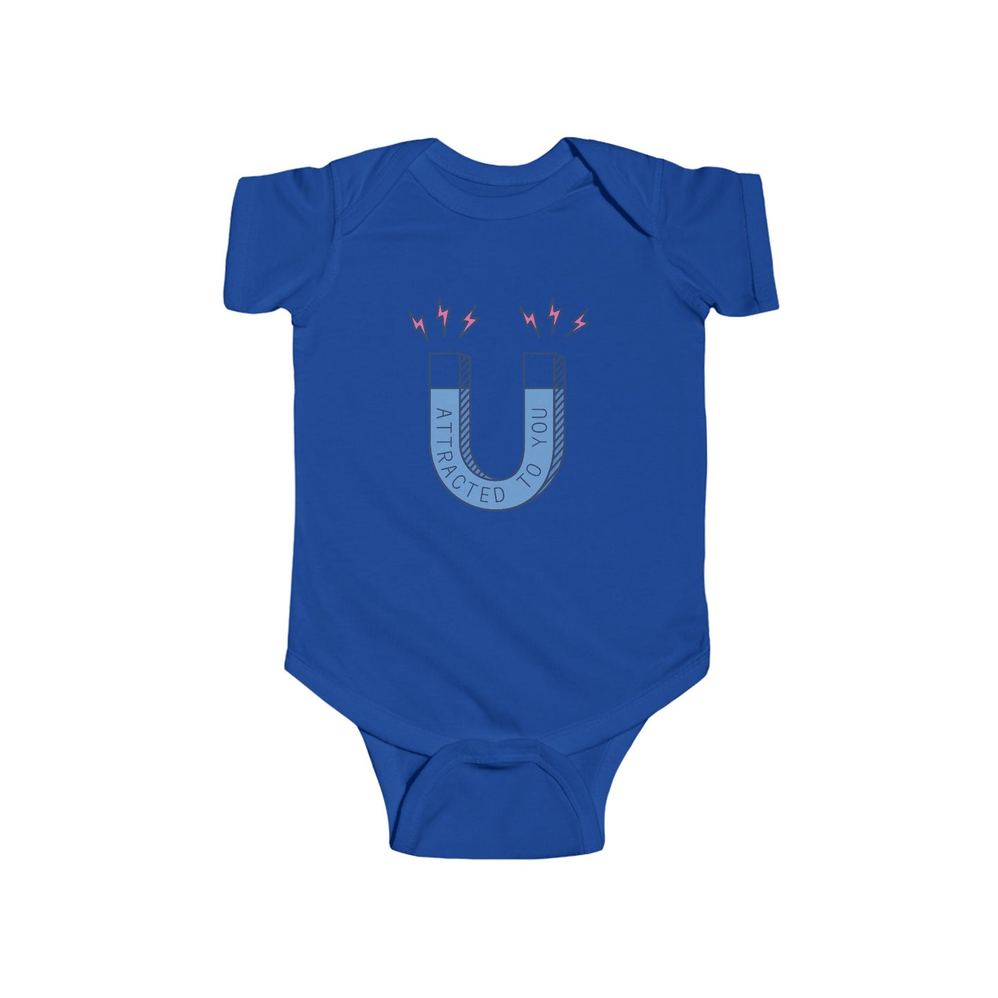 Attracted to You Infant Bodysuit - Cute Magnet Design for Newborns