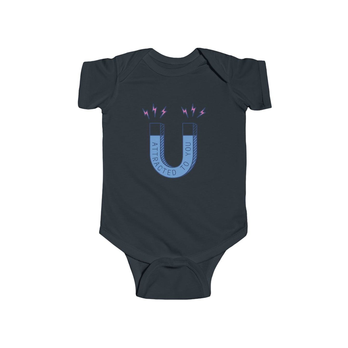Attracted to You Infant Bodysuit - Cute Magnet Design for Newborns