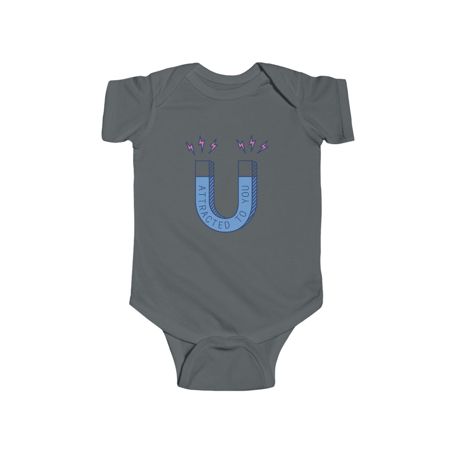Attracted to You Infant Bodysuit - Cute Magnet Design for Newborns