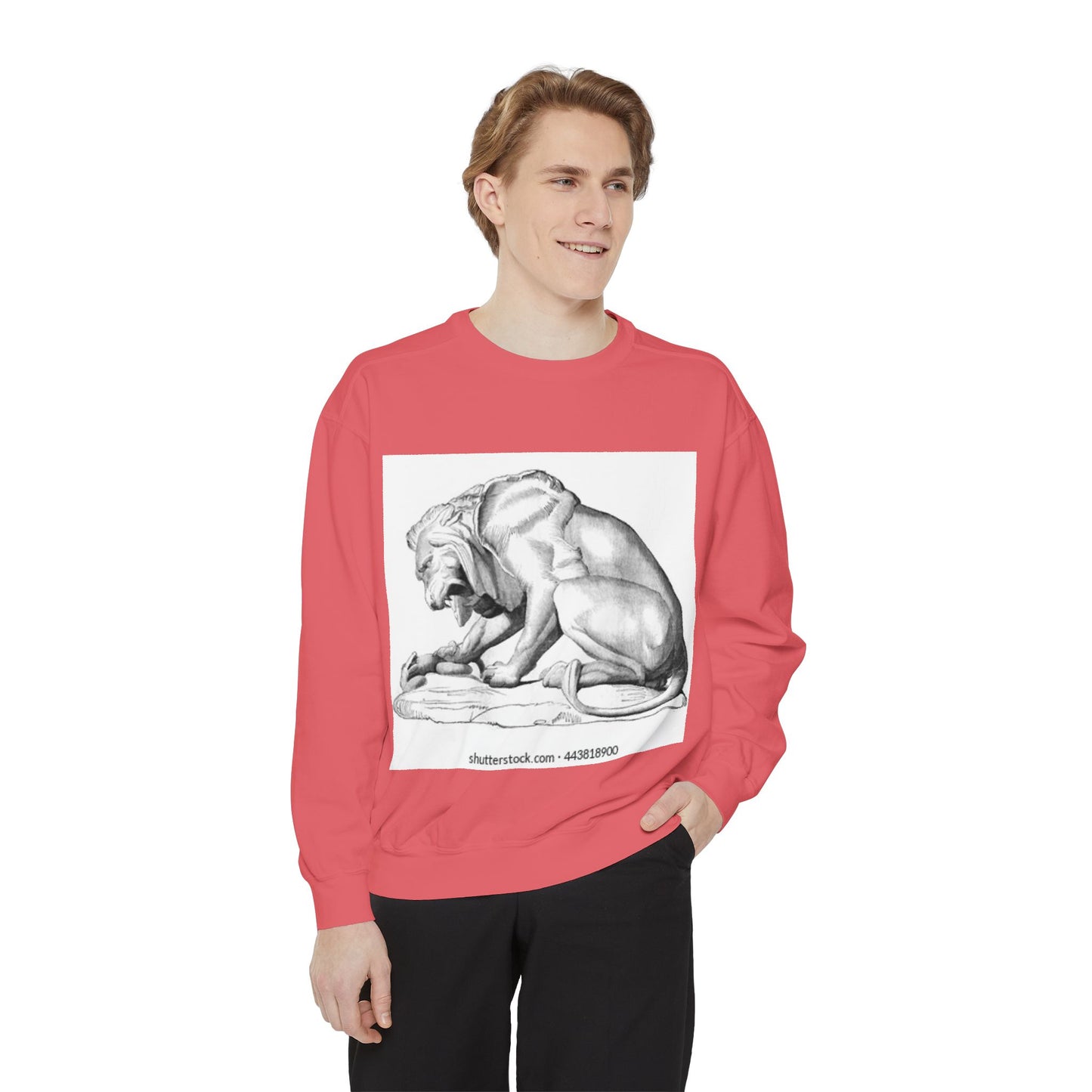 Artistic Lion Graphic Unisex Sweatshirt - Cozy & Stylish