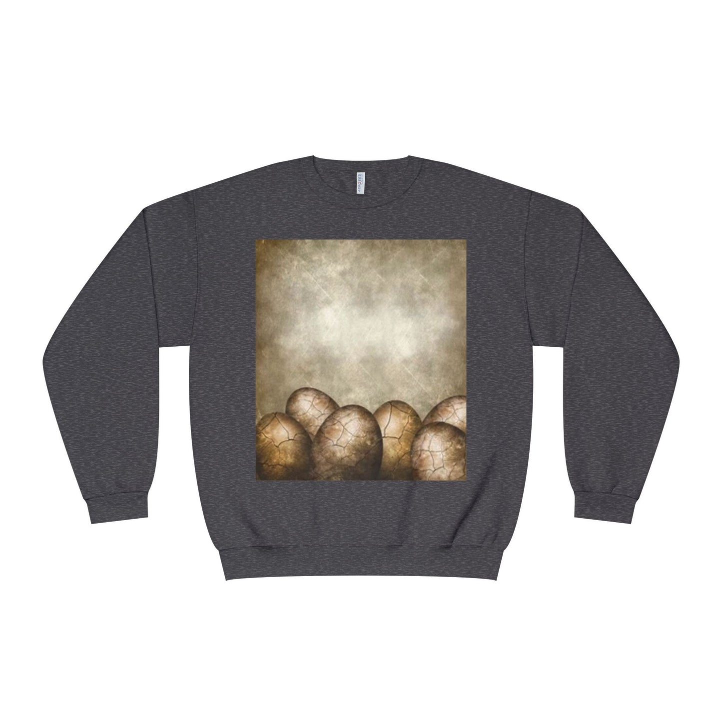 Cozy Vintage Egg Design Crewneck Sweatshirt