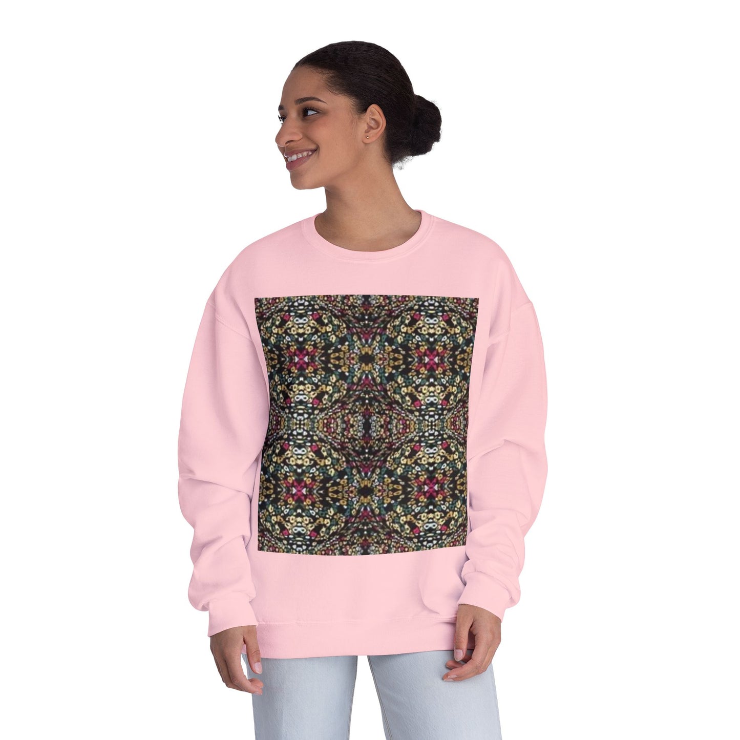 Vibrant Floral Pattern Unisex Crewneck Sweatshirt