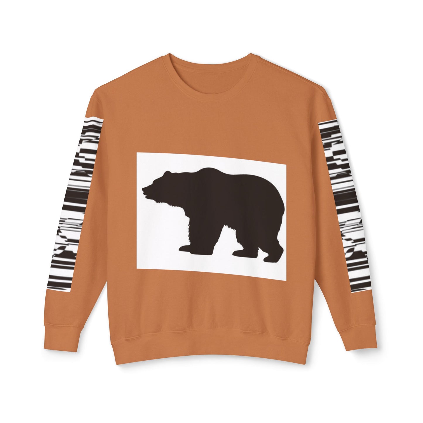 Stylish Bear Graphic Unisex Lightweight Crewneck Sweatshirt