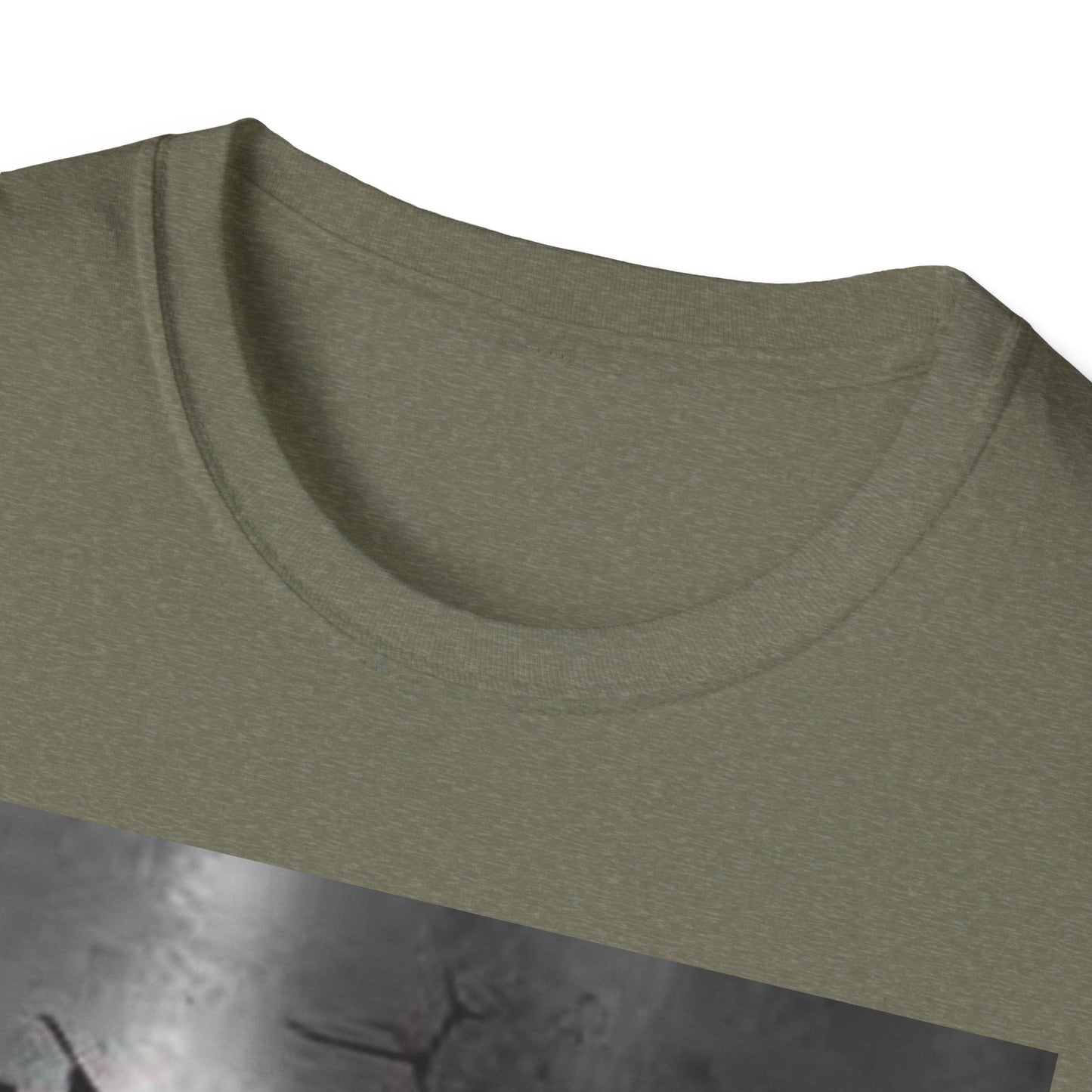 Cracked Wall Unisex Softstyle T-Shirt - Edgy Design for Streetwear Enthusiasts