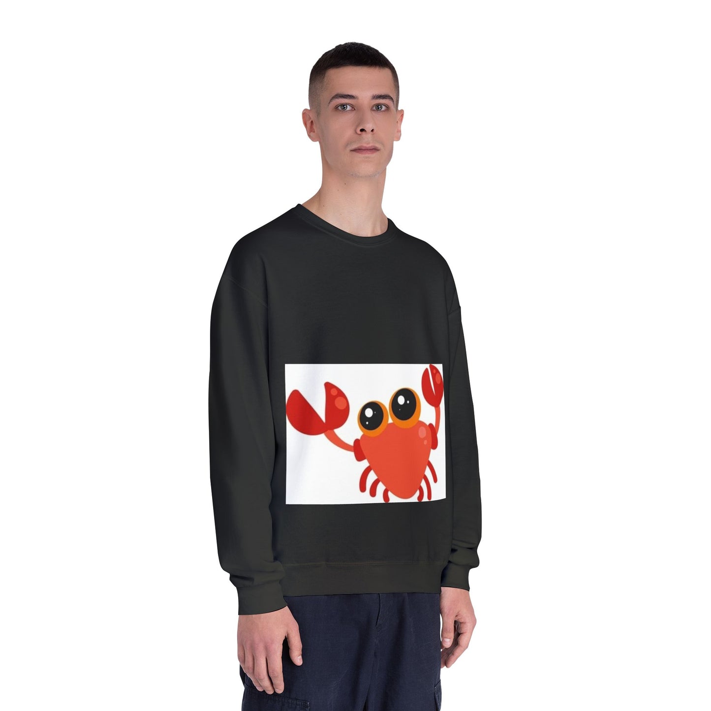Cute Crab Graphic Unisex Crewneck Sweatshirt