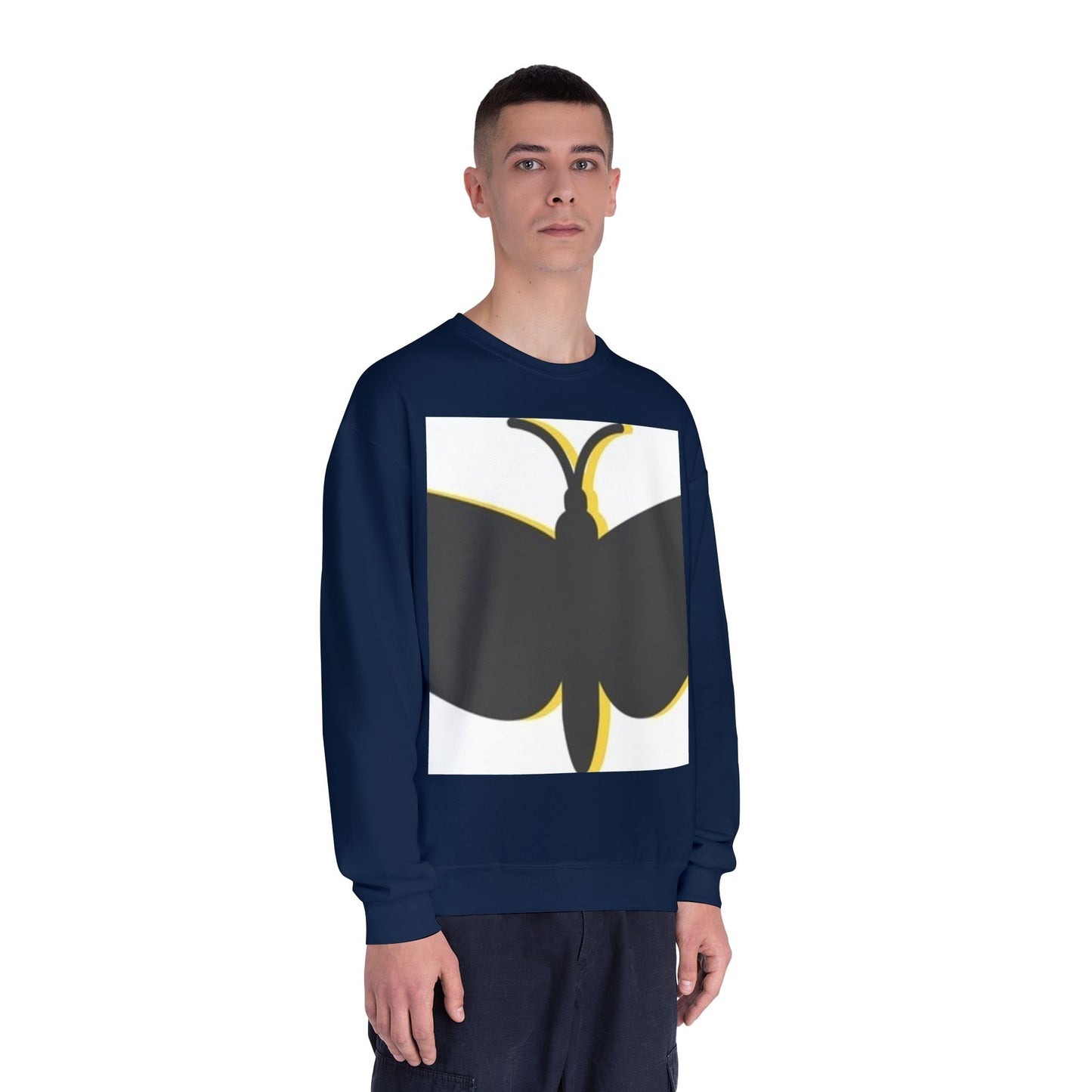 Butterfly Emblem Unisex Sweatshirt - Cozy Style for Nature Lovers