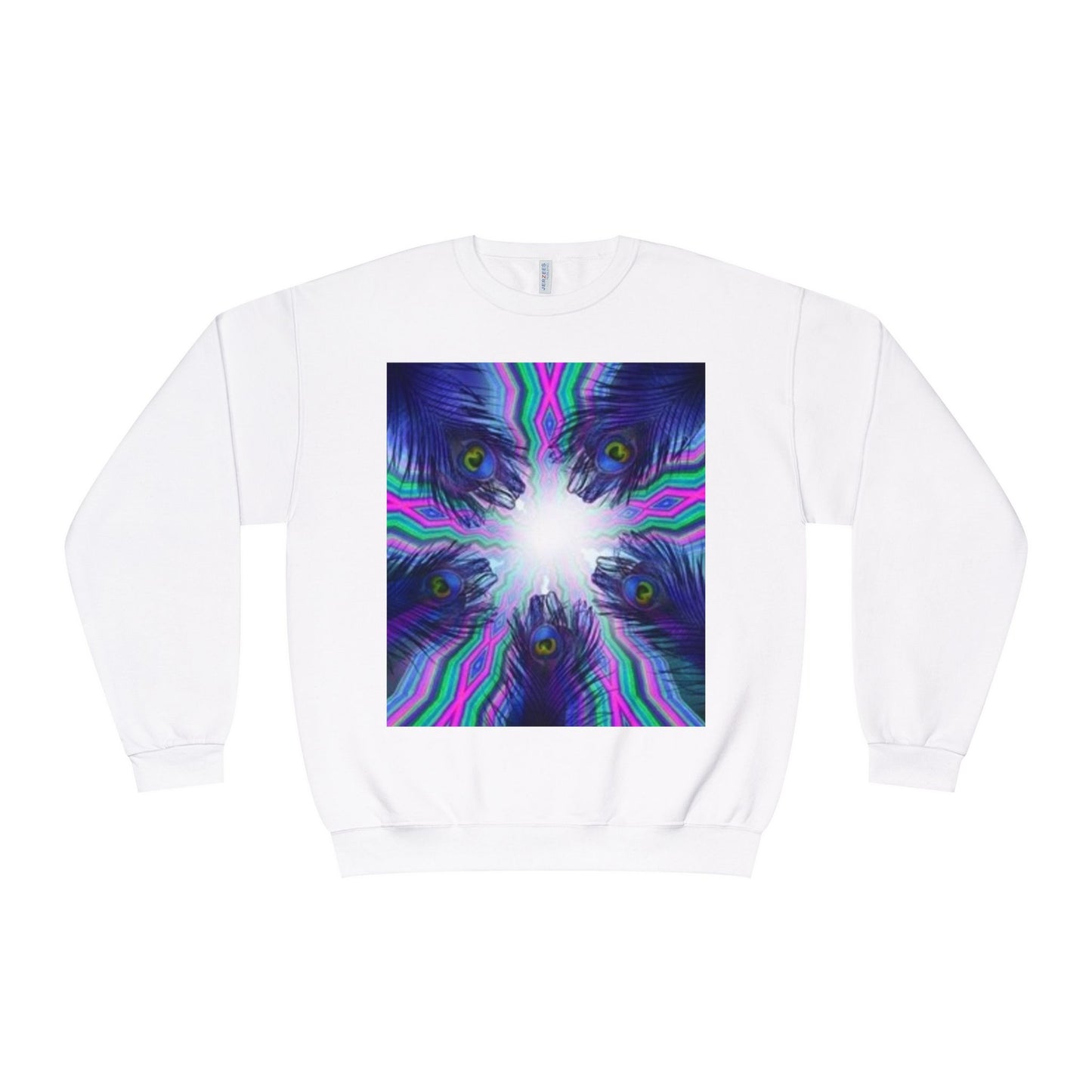 Psychedelic Art Crewneck Sweatshirt - Unisex Vibrant Graphic Sweatshirt