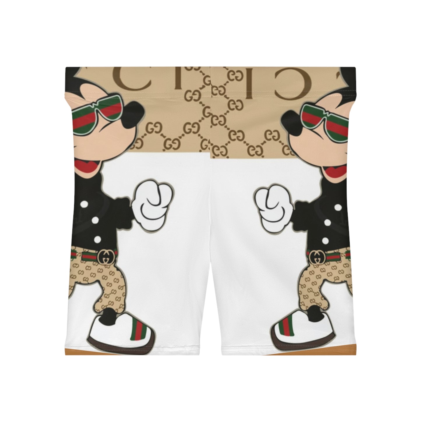 Stylish Women's Biker Shorts with Cool Mickey Mouse Design