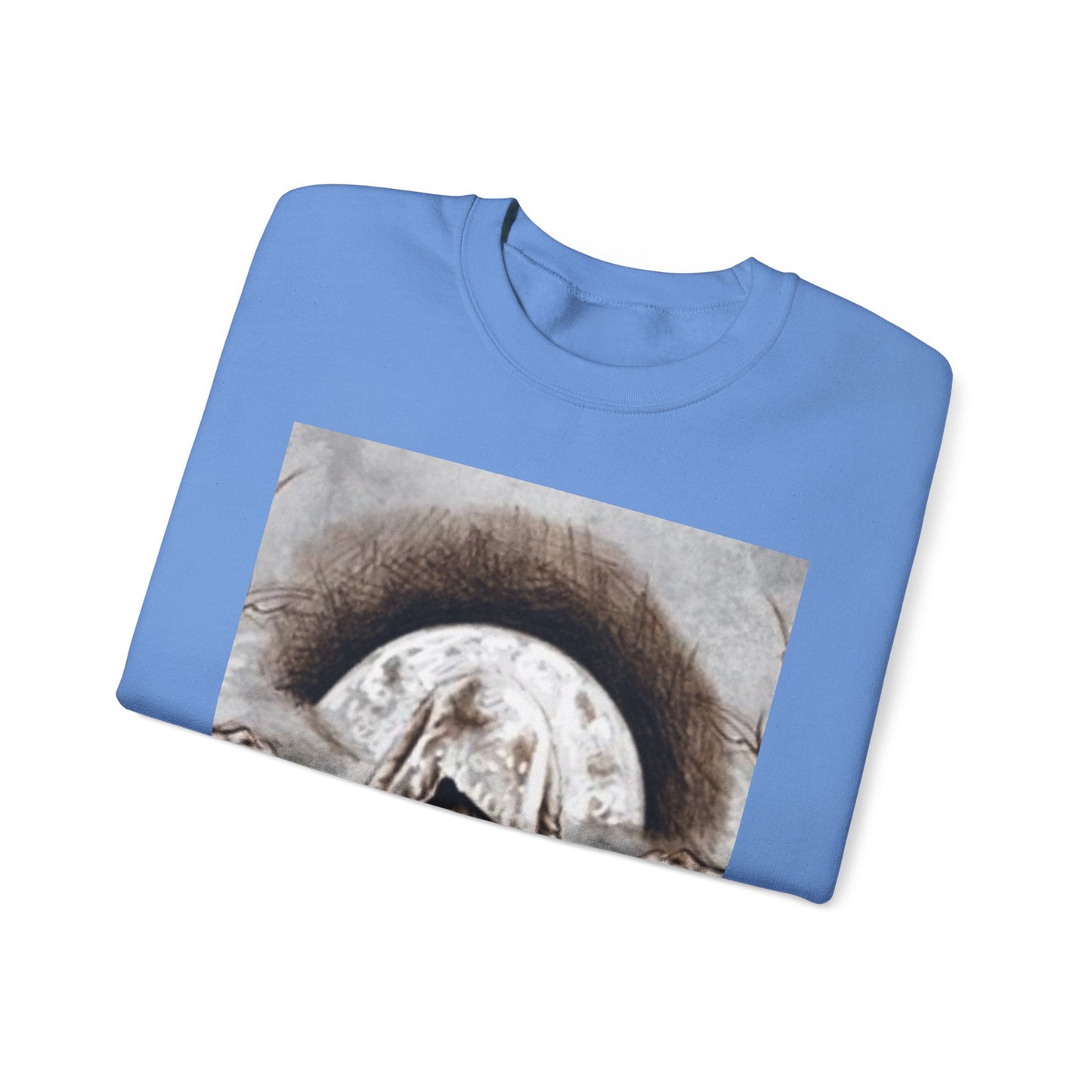 Mystical Hooded Figure Unisex Crewneck Sweatshirt - Fantasy Apparel for Dreamers