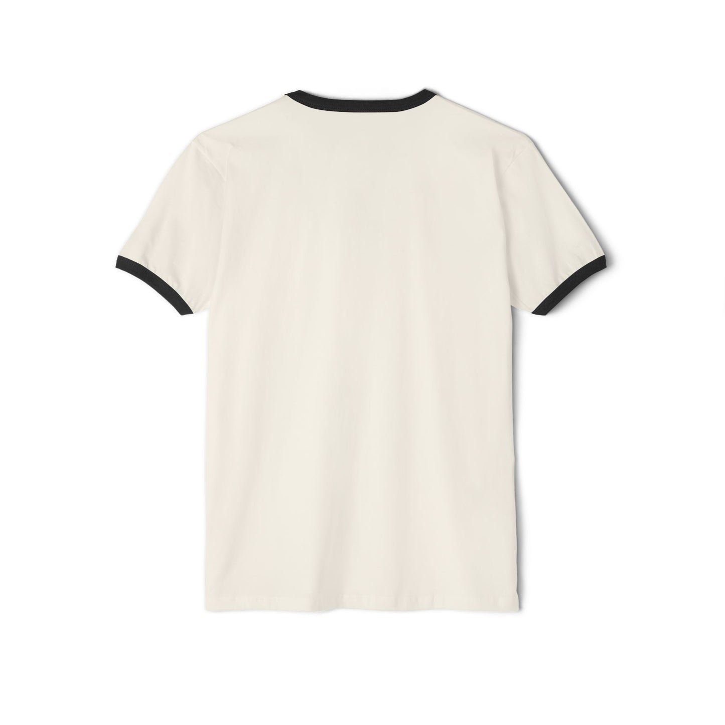 Nature-Inspired Unisex Cotton Ringer T-Shirt - Minimalist Landscape Design