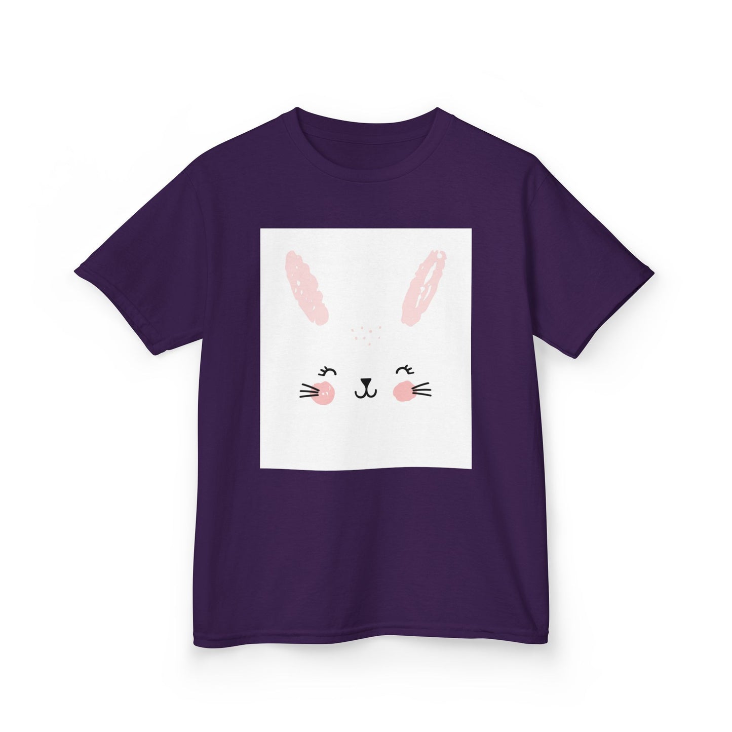 Adorable Bunny Kids Heavy Cotton Tee - Perfect for Easter & Everyday Fun