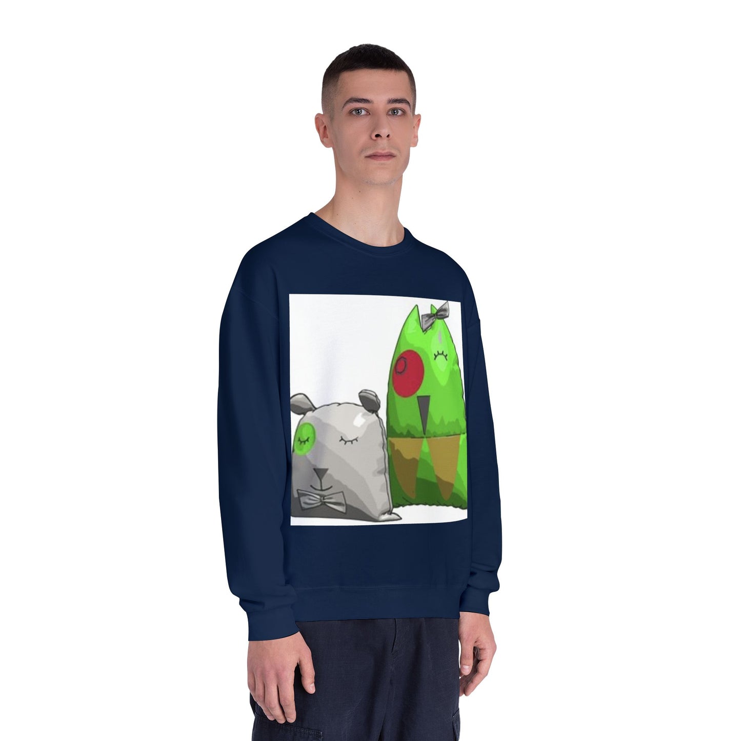 Cute Cartoon Monsters Unisex Crewneck Sweatshirt - Cozy Fun for All Ages