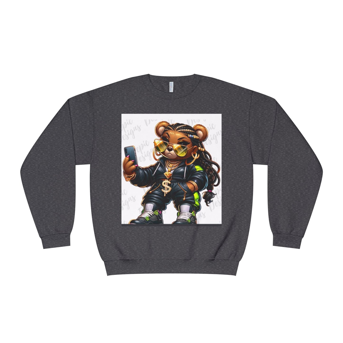 Street Style Bear Crewneck Sweatshirt - Unisex Urban Fashion