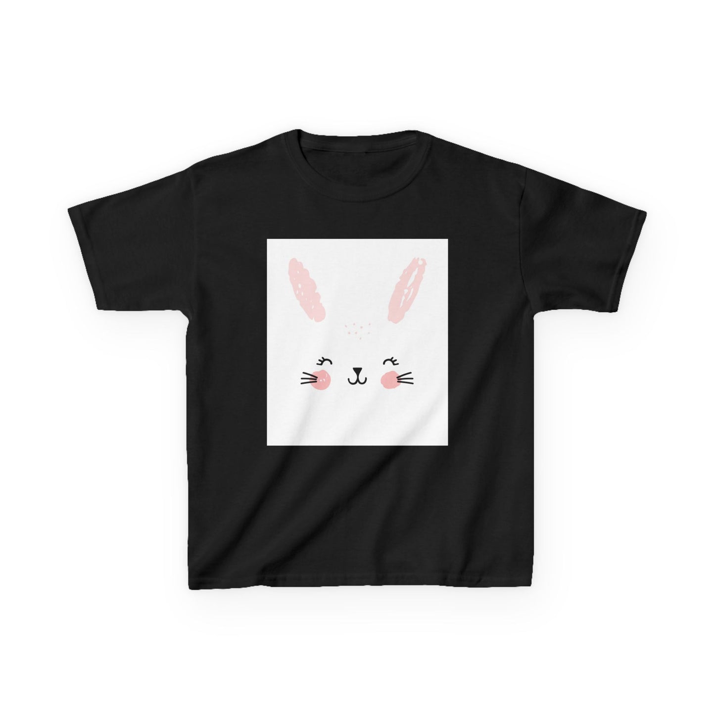 Adorable Bunny Kids Heavy Cotton Tee - Perfect for Easter & Everyday Fun