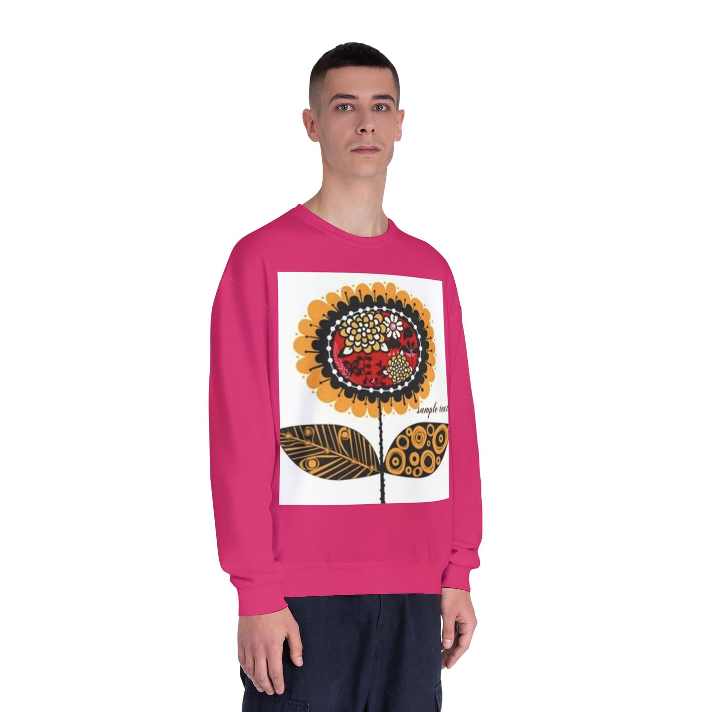 Floral Graphic Sweatshirt - Cozy Unisex Crewneck for All Occasions