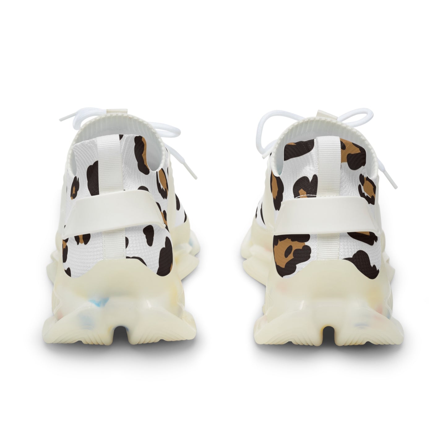 Stylish Leopard Print Men's Mesh Sneakers | Lightweight Athletic Shoes