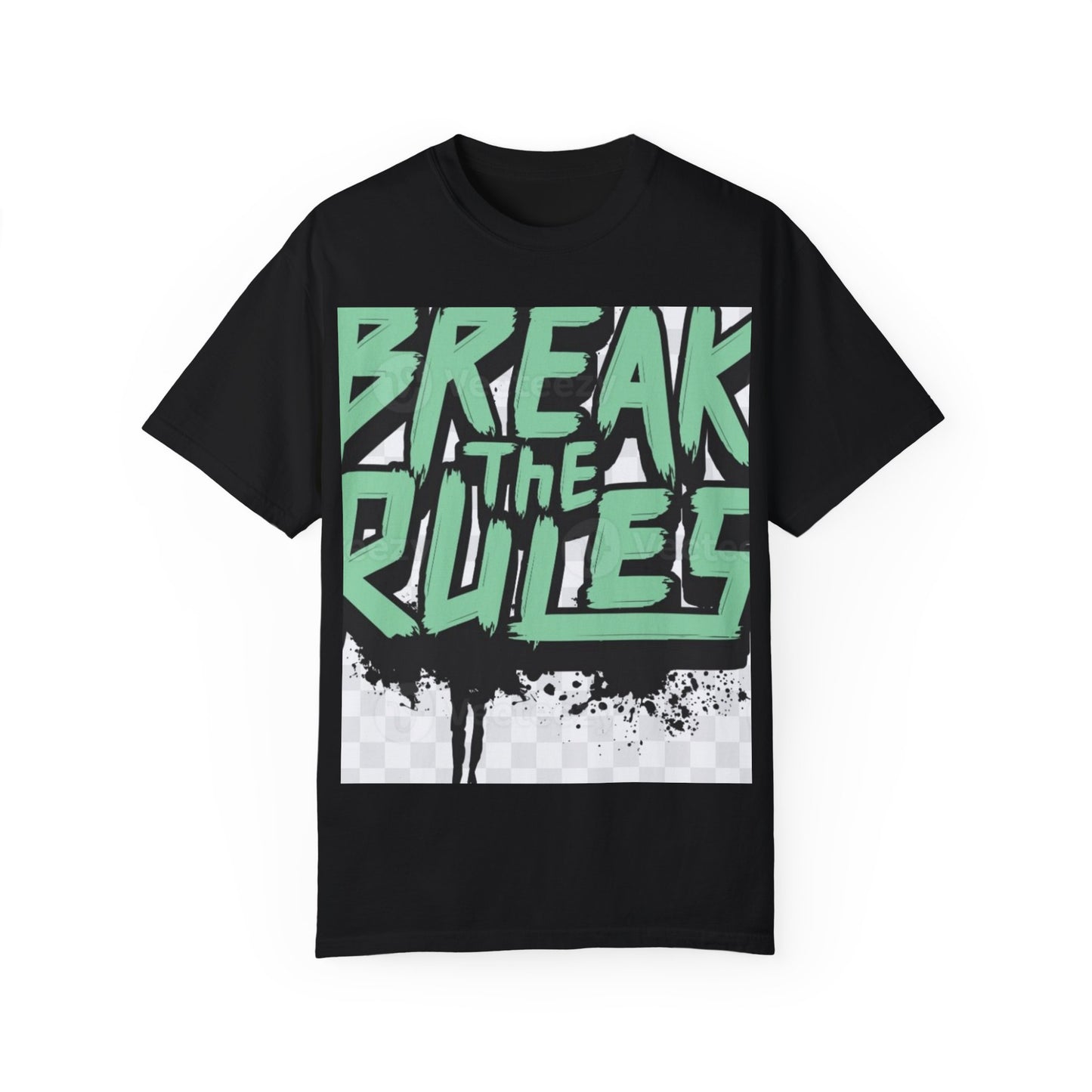 Unisex Garment-Dyed T-shirt - "Break the Rules" Graphic Tee for Creative Spirits