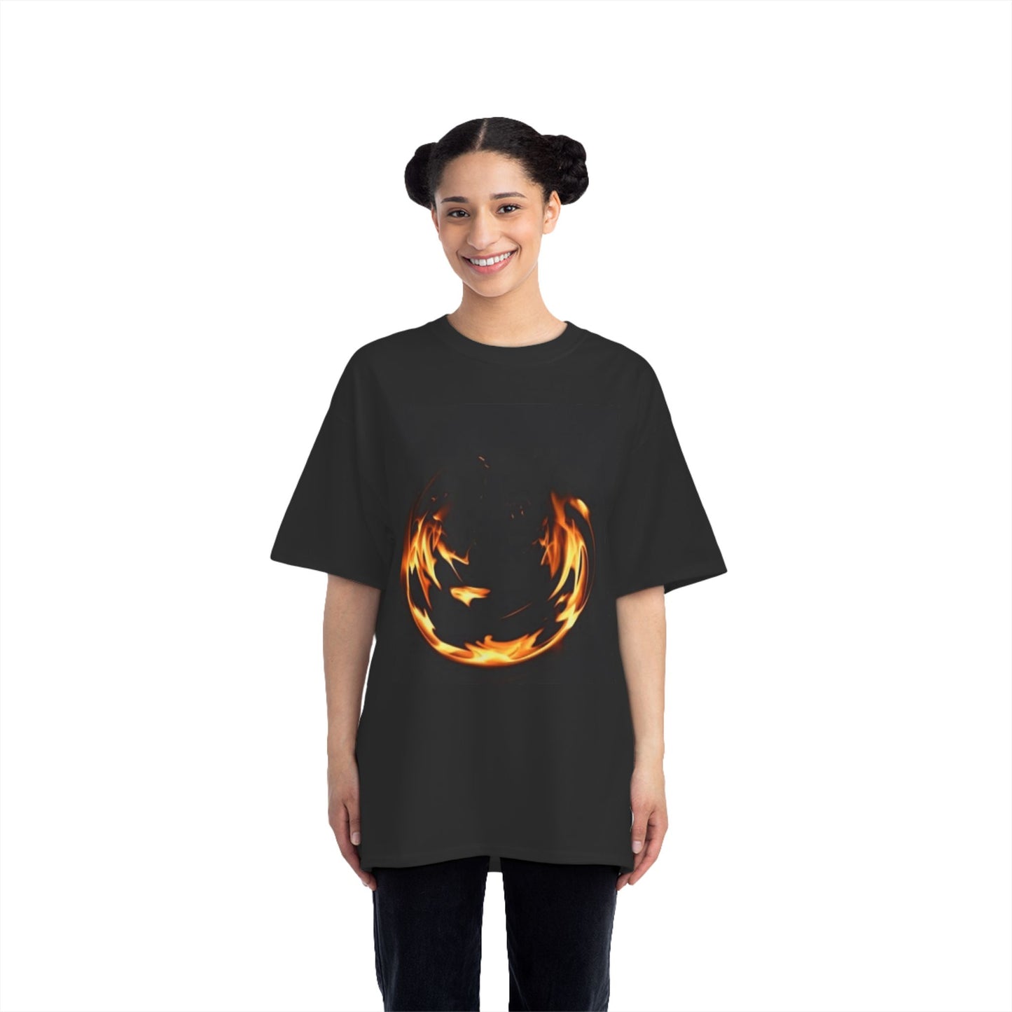 Flame Design Beefy-T® Short-Sleeve T-Shirt | Fire Graphic Tee for Casual Style