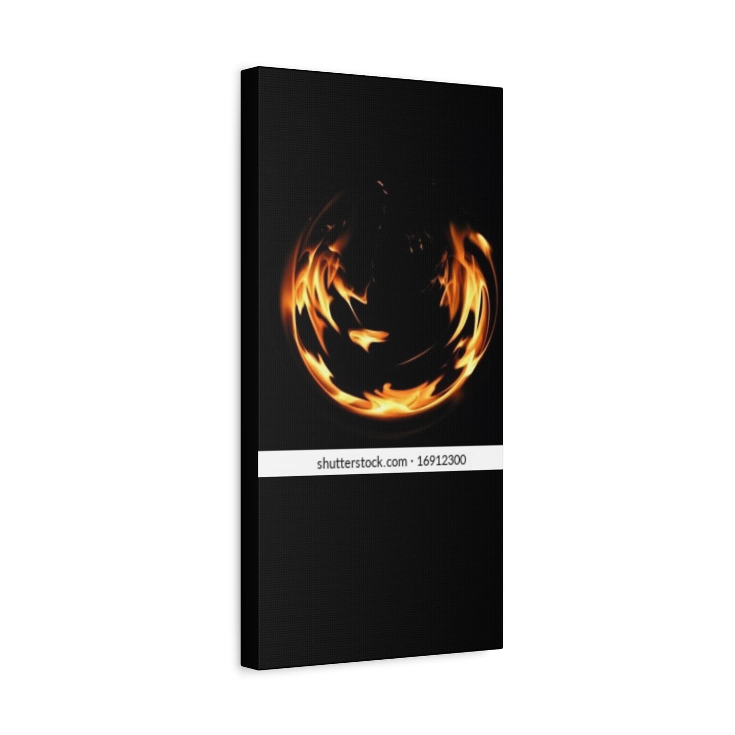 Fire Swirl Matte Canvas Art - Stretched 1.25" Gallery Wrap