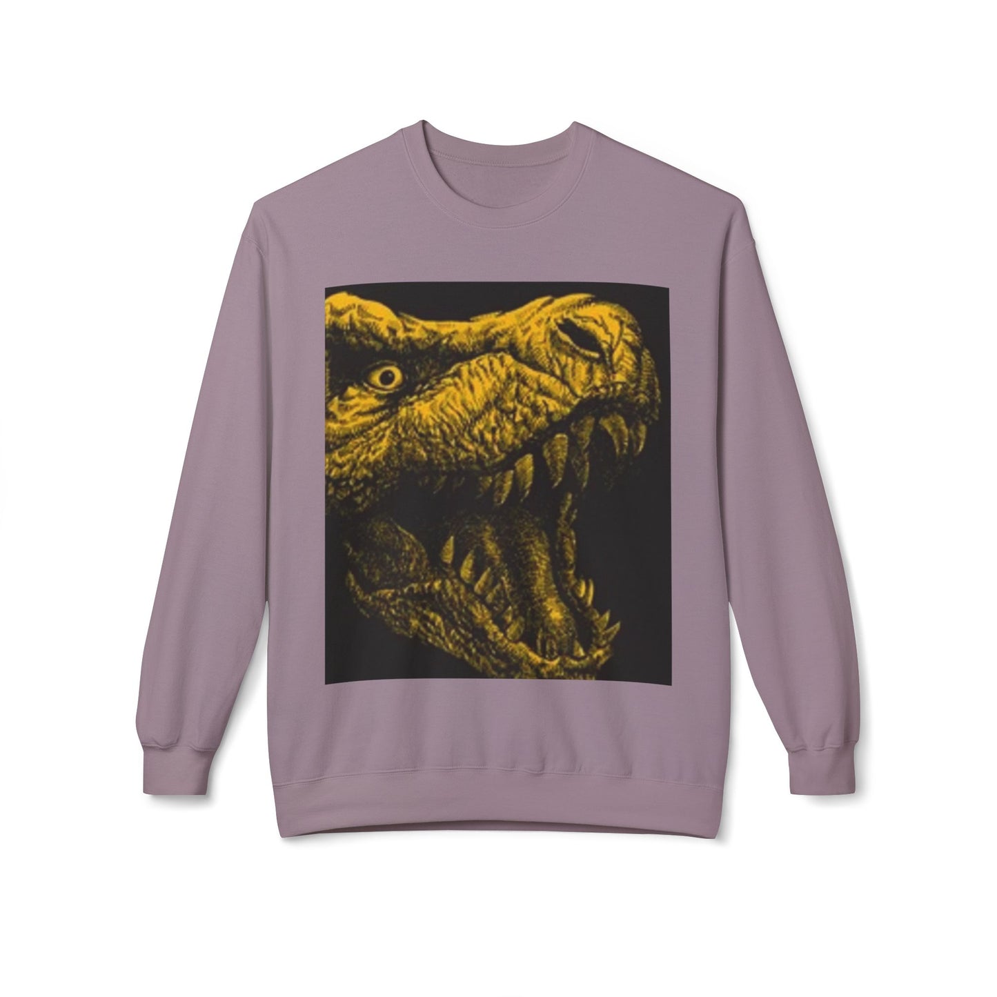 Unisex Dinosaur Graphic Sweatshirt - Cozy Midweight Crewneck