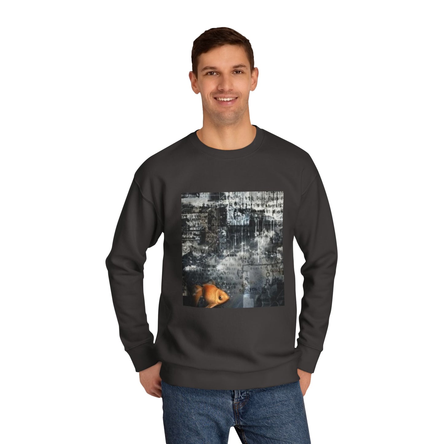 Roaring Lion Unisex Crew Sweatshirt - Bold Art for Animal Lovers