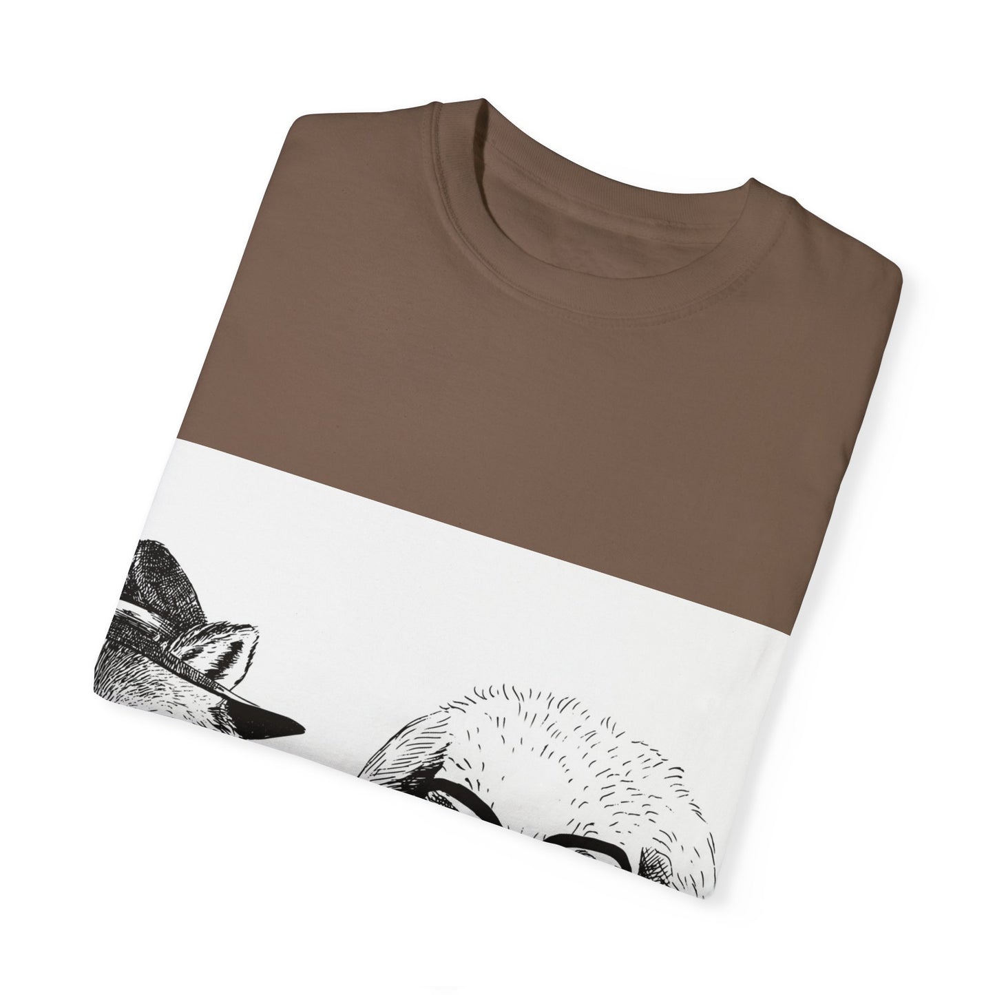 Whimsical Animals Graphic T-Shirt - Cool Fox & Panda Design