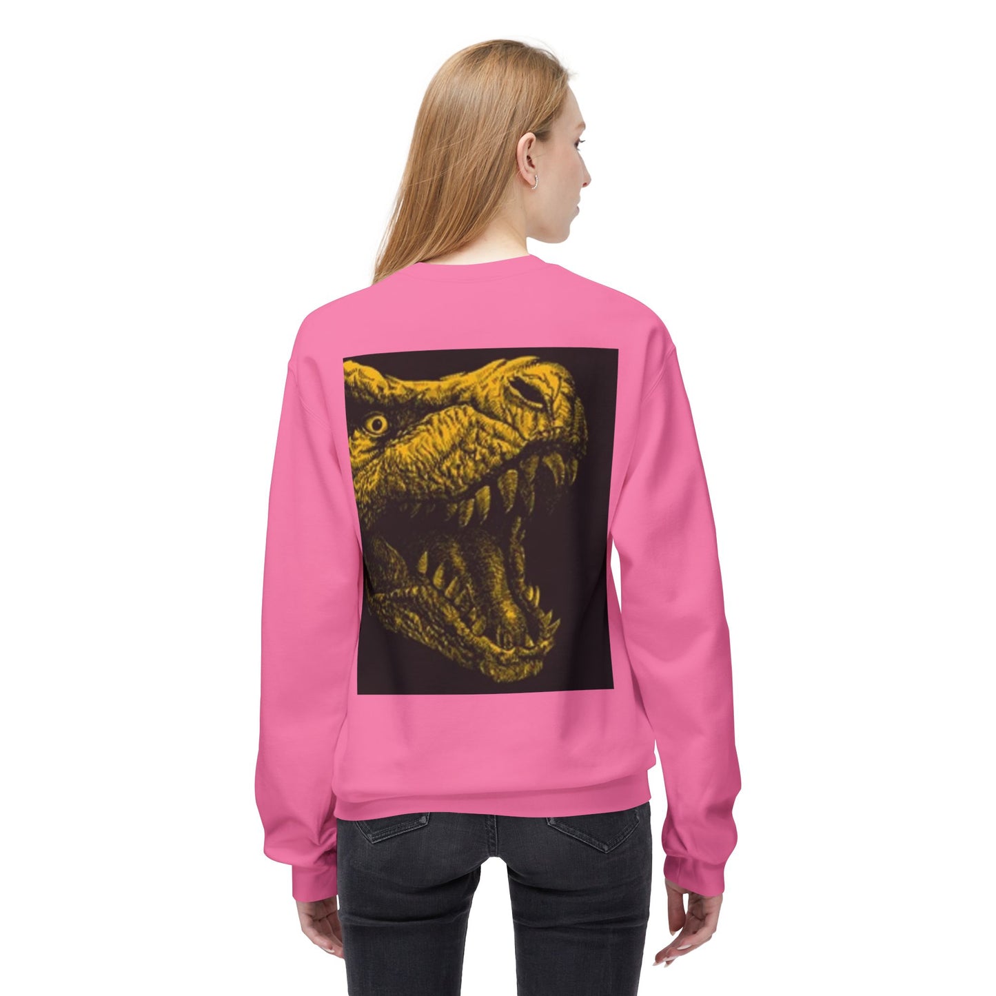 Unisex Dinosaur Graphic Sweatshirt - Cozy Midweight Crewneck
