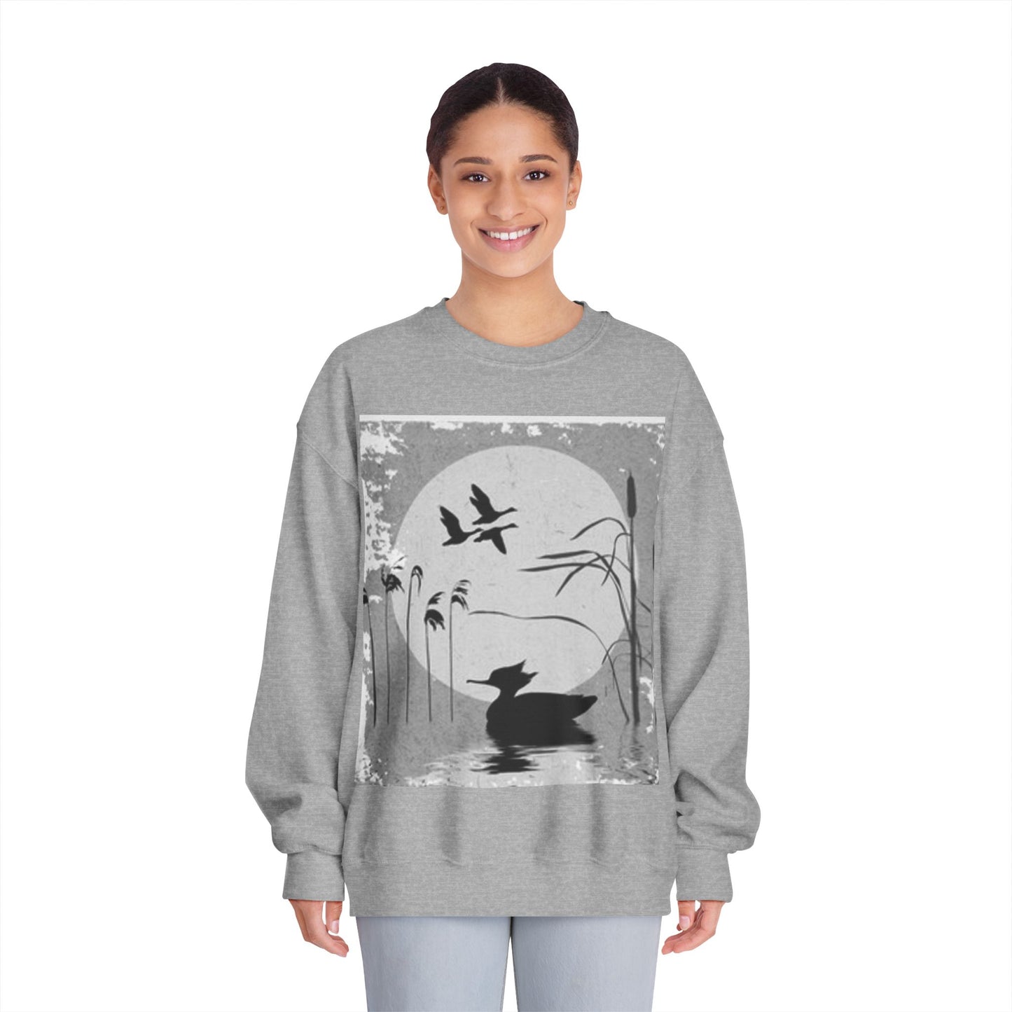 Serene Nature Crewneck Sweatshirt - Unisex Relaxed Fit
