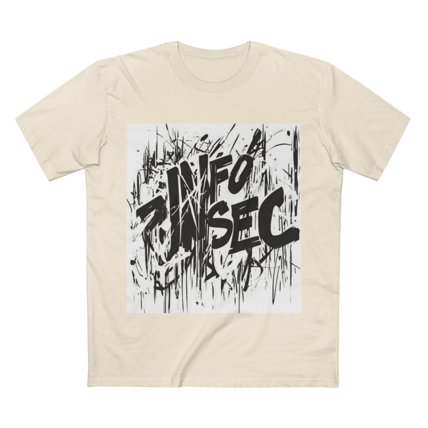 Trendy Graphic Tee with 'INFO SEC' Design – Perfect for Casual Wear or Cybersecurity Fans