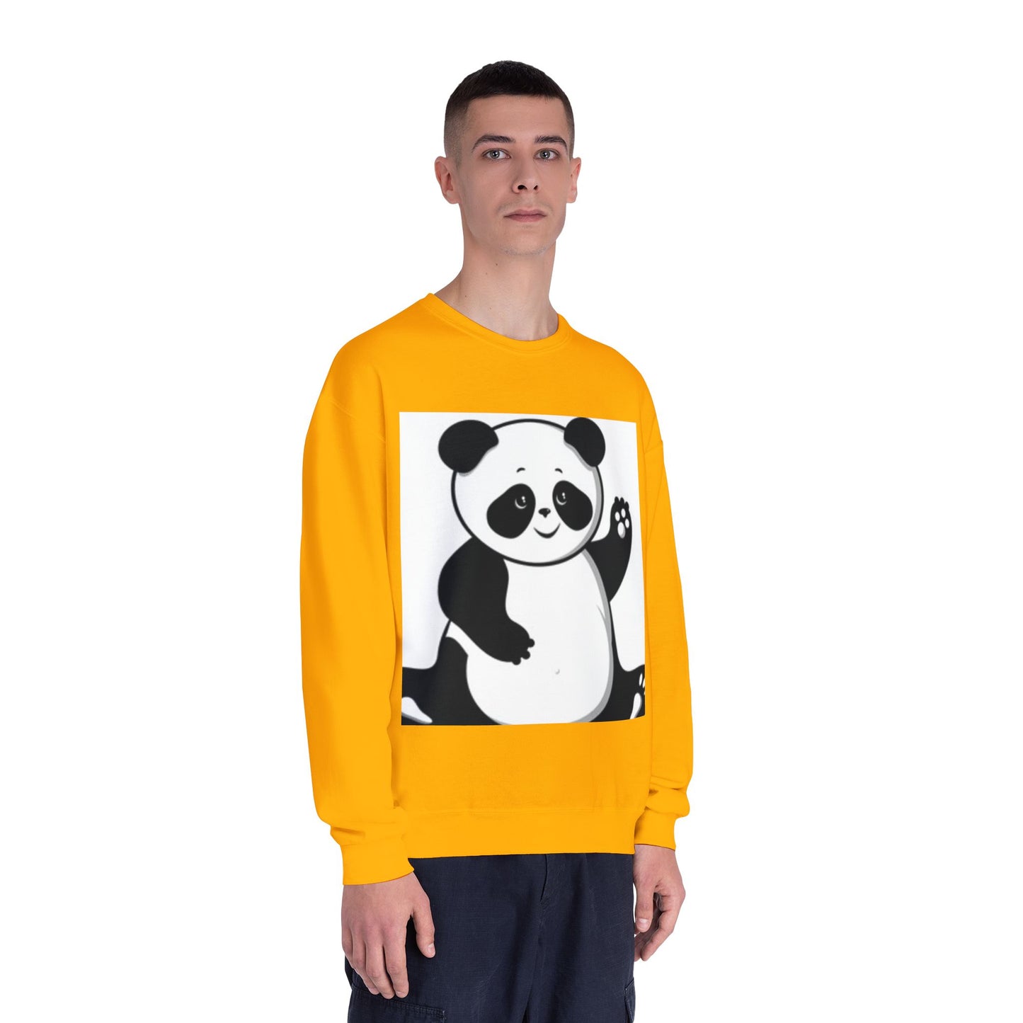 Cute Panda Unisex Crewneck Sweatshirt - Cozy Casual Wear for Animal Lovers
