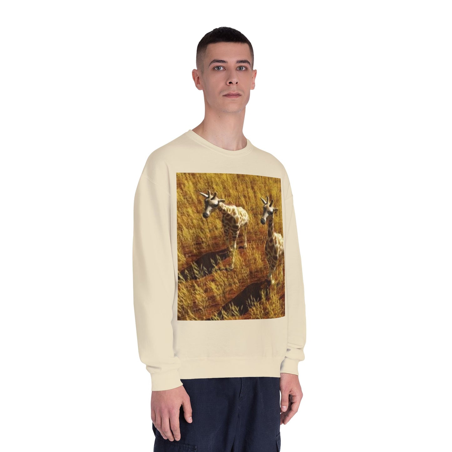 Giraffe Inspired Cozy Sweatshirt - Perfect for Wildlife Lovers