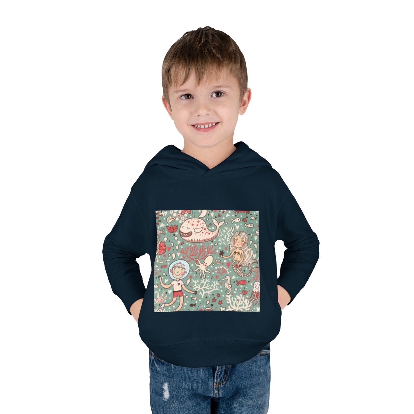 Whimsical Ocean Adventure Toddler Hoodie