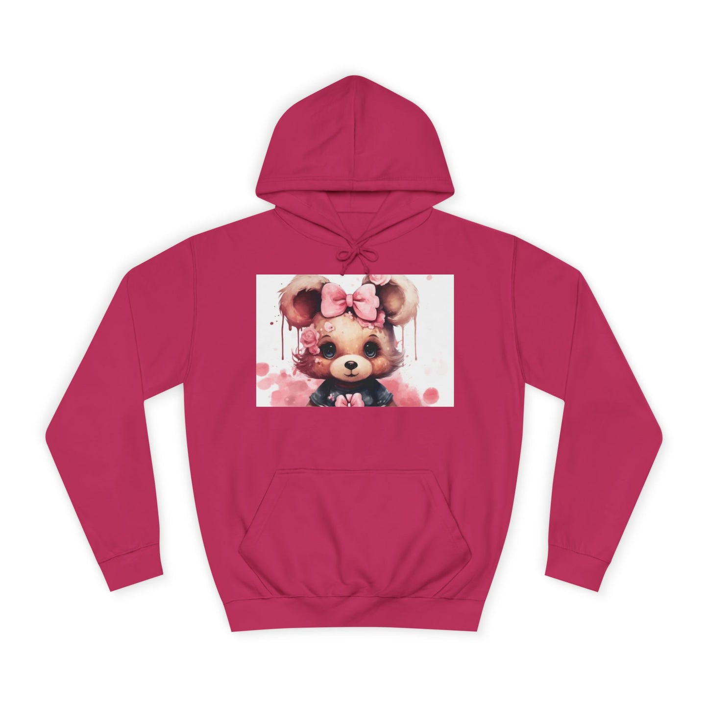 Unisex College Hoodie - Bold Graphic Design for Trendy Campus Style