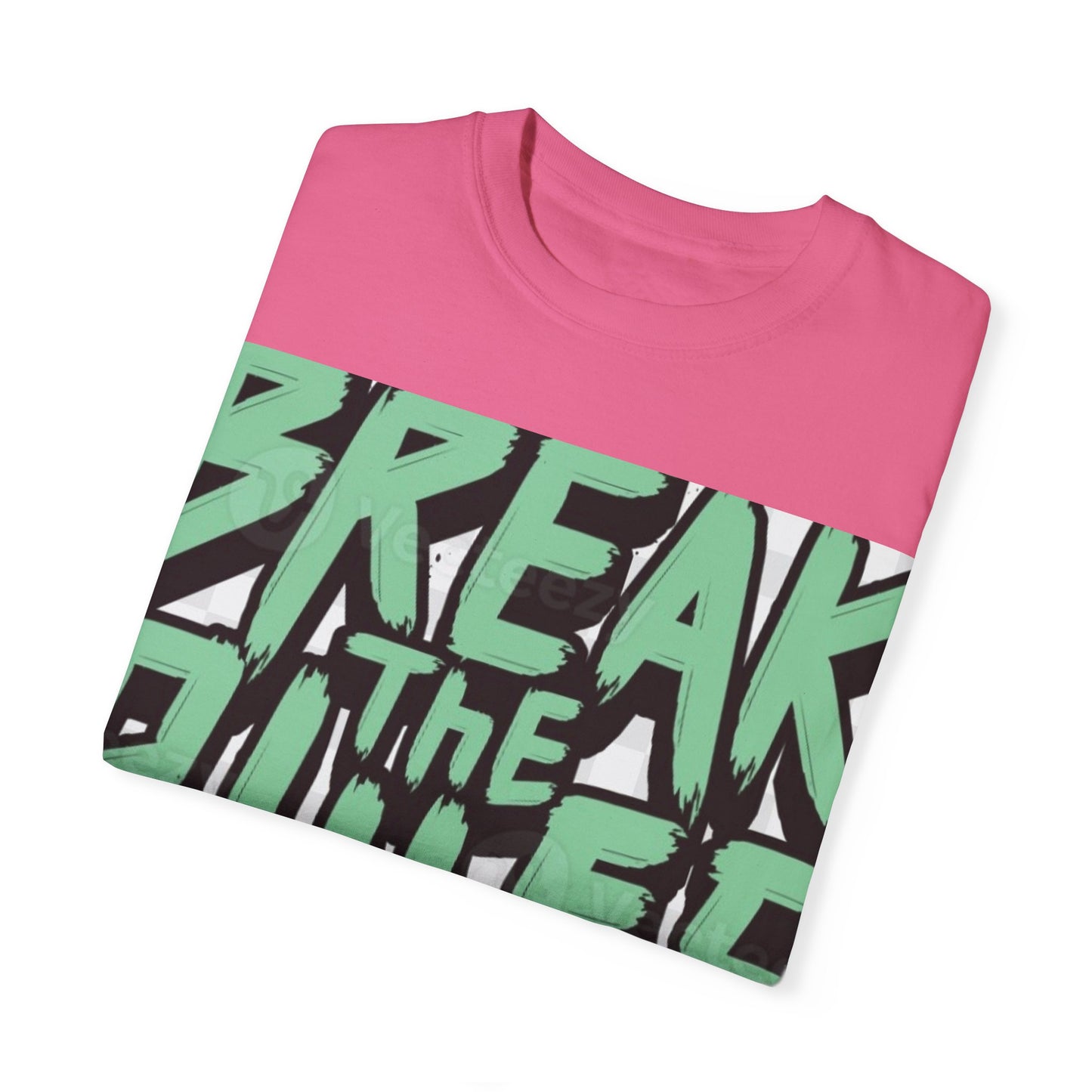 Unisex Garment-Dyed T-shirt - "Break the Rules" Graphic Tee for Creative Spirits