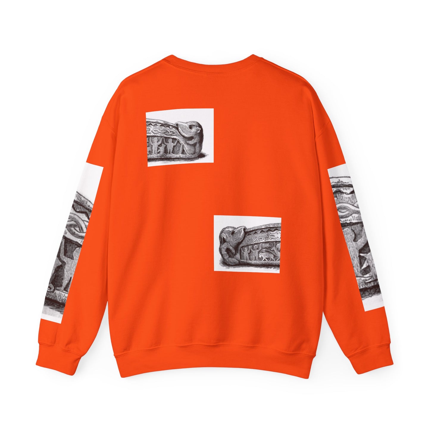 Artistic Unisex Heavy Blend™ Crewneck Sweatshirt - Vintage-Inspired Graphic Design