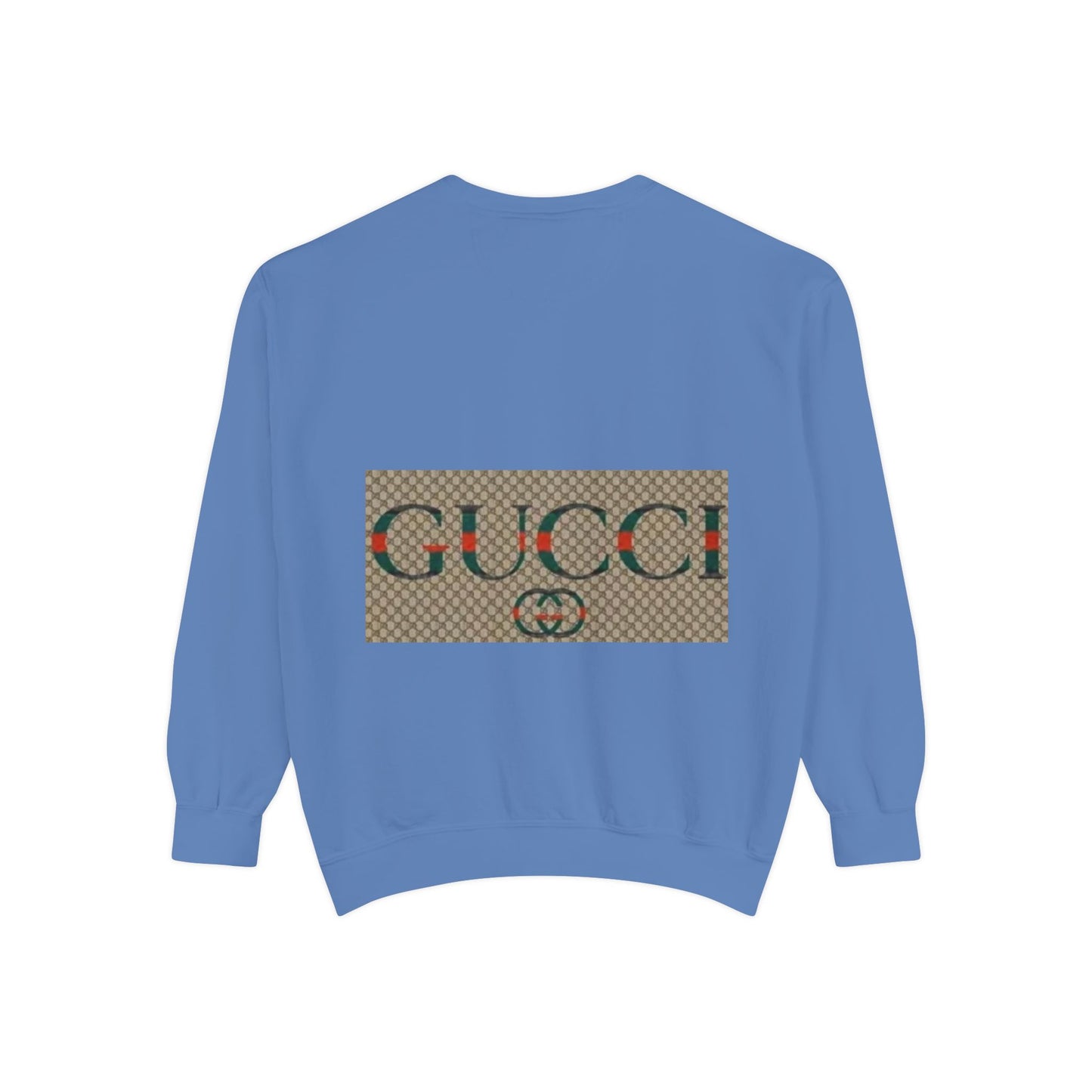 Fashionable Unisex Garment-Dyed Sweatshirt with GUCCI Design